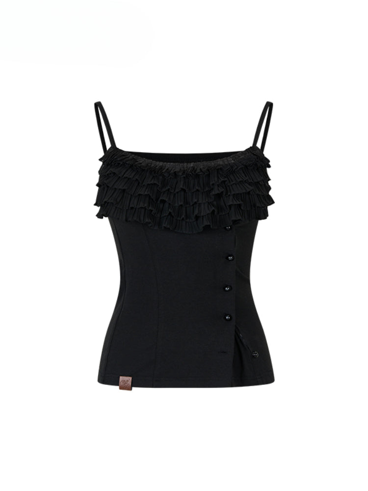 Layered Ruffle Accent Top