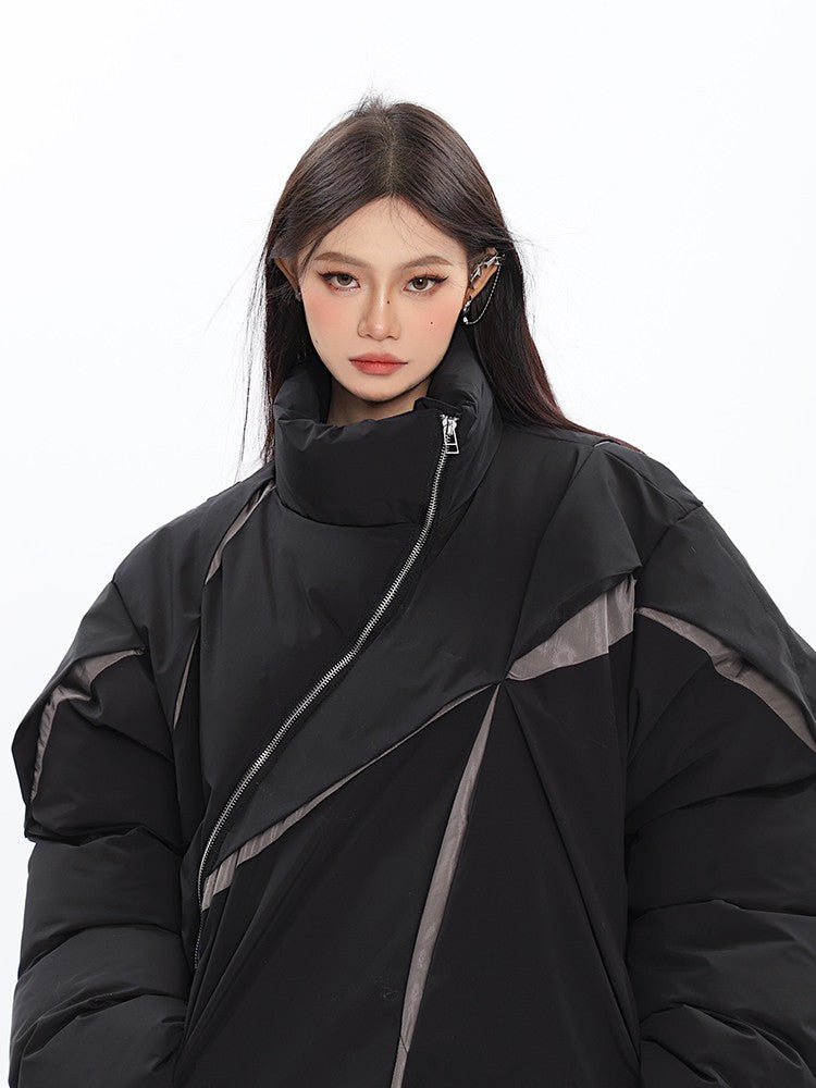 klia Contrast Cut Puffer Jacket