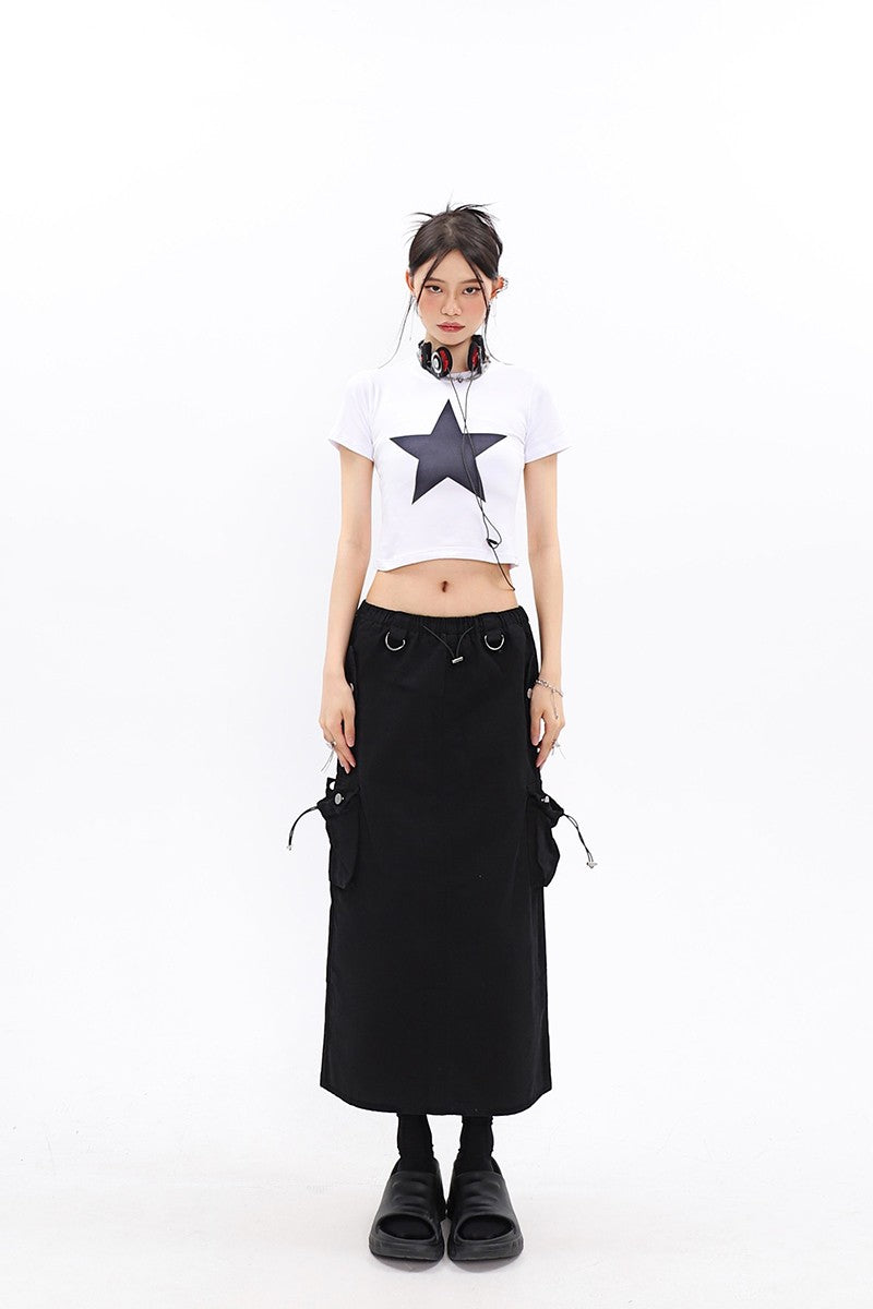 klia Retro Straight Bella Mid Length Skirt