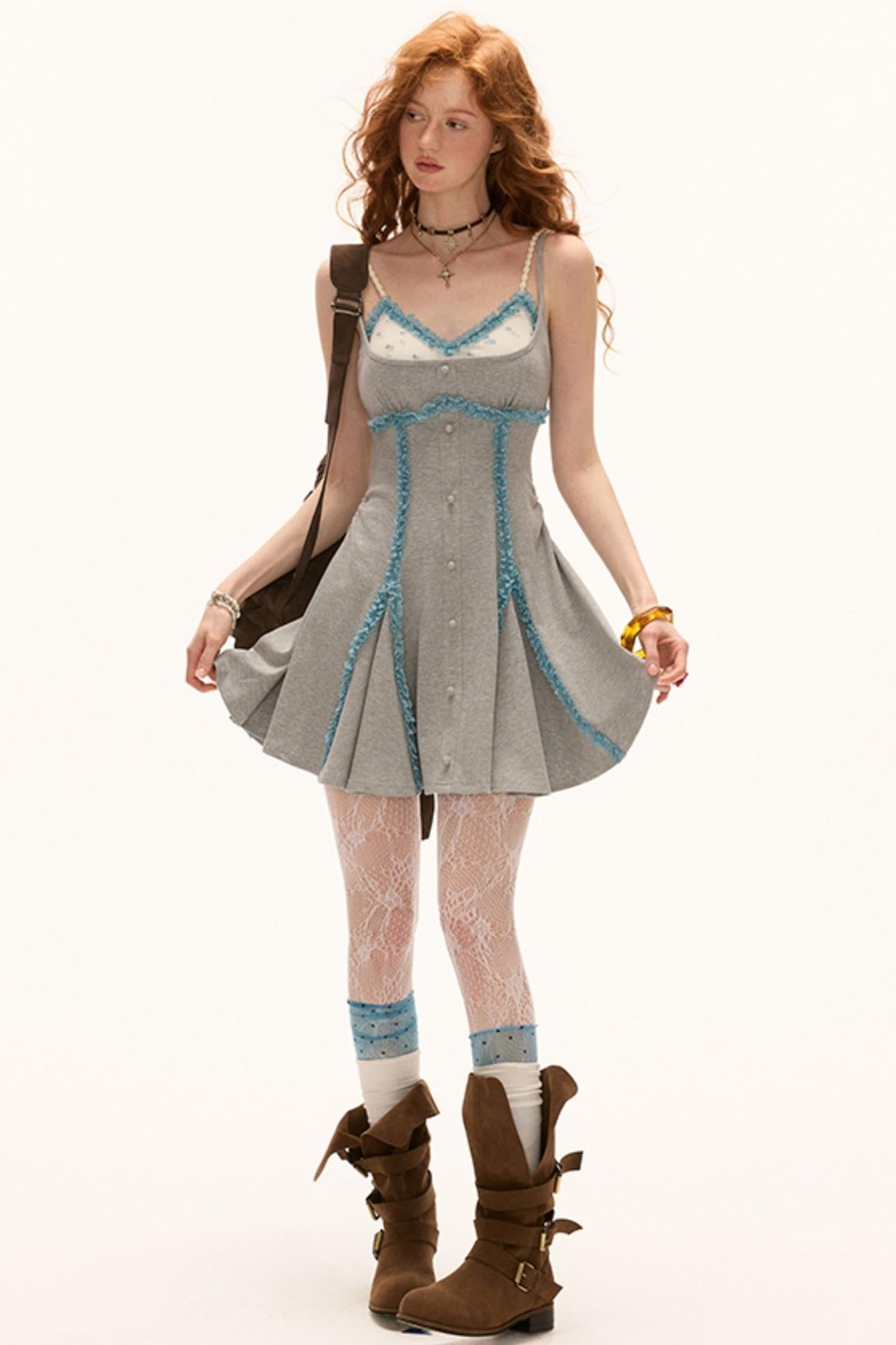Ruffle Layered Bra Dress
