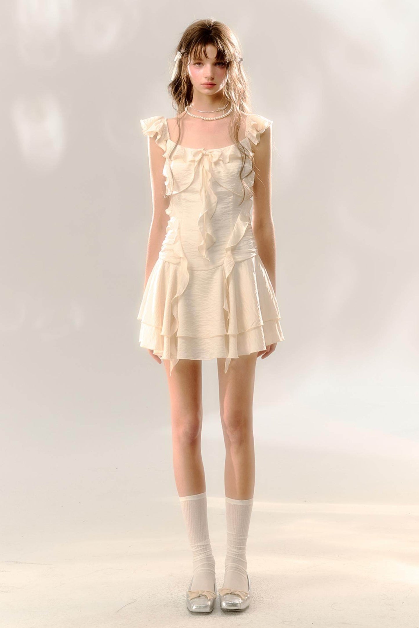 Roman Holiday Fly Sleeve Tail Dress - My Store