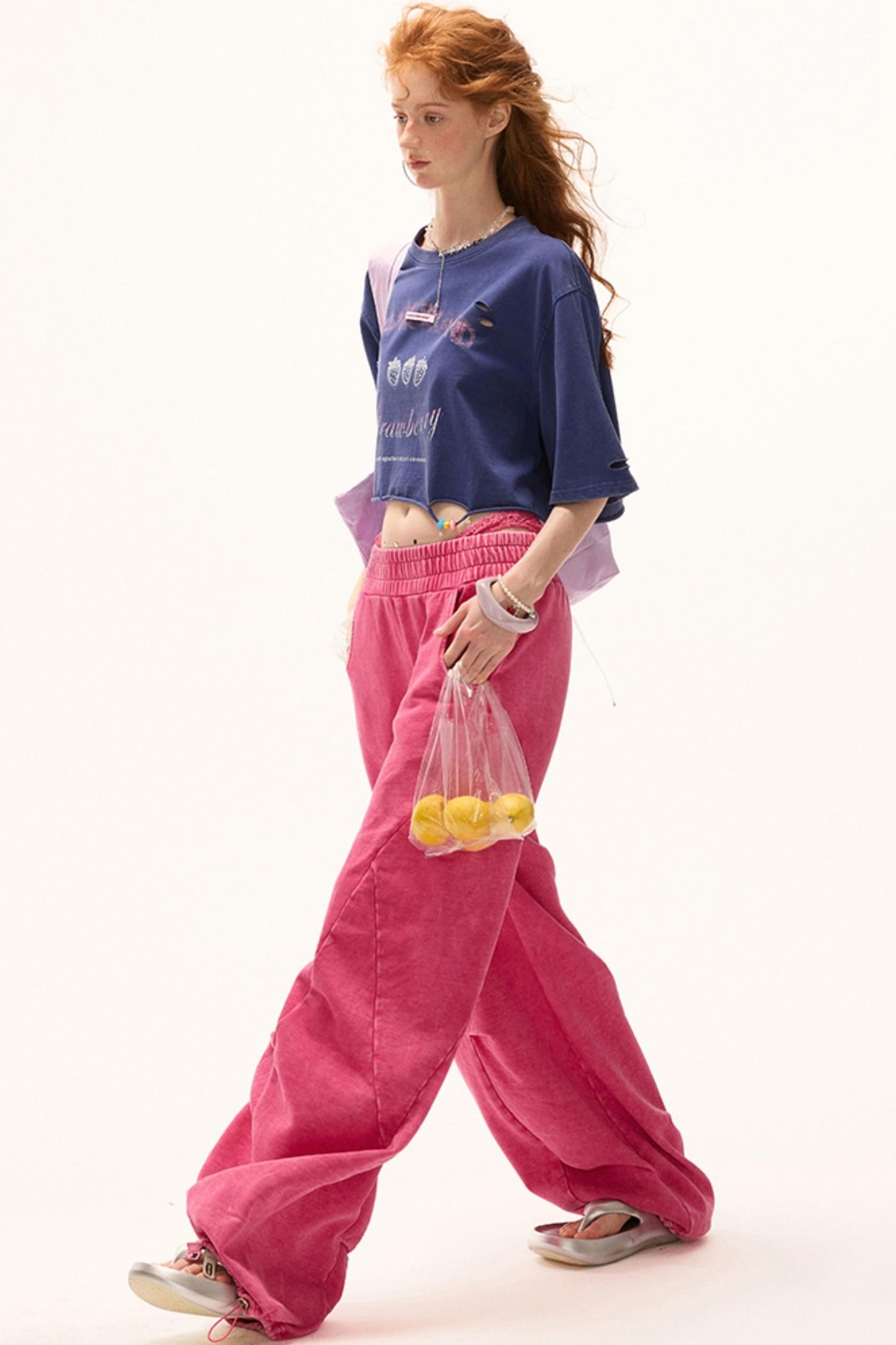 Blue Detail Pants