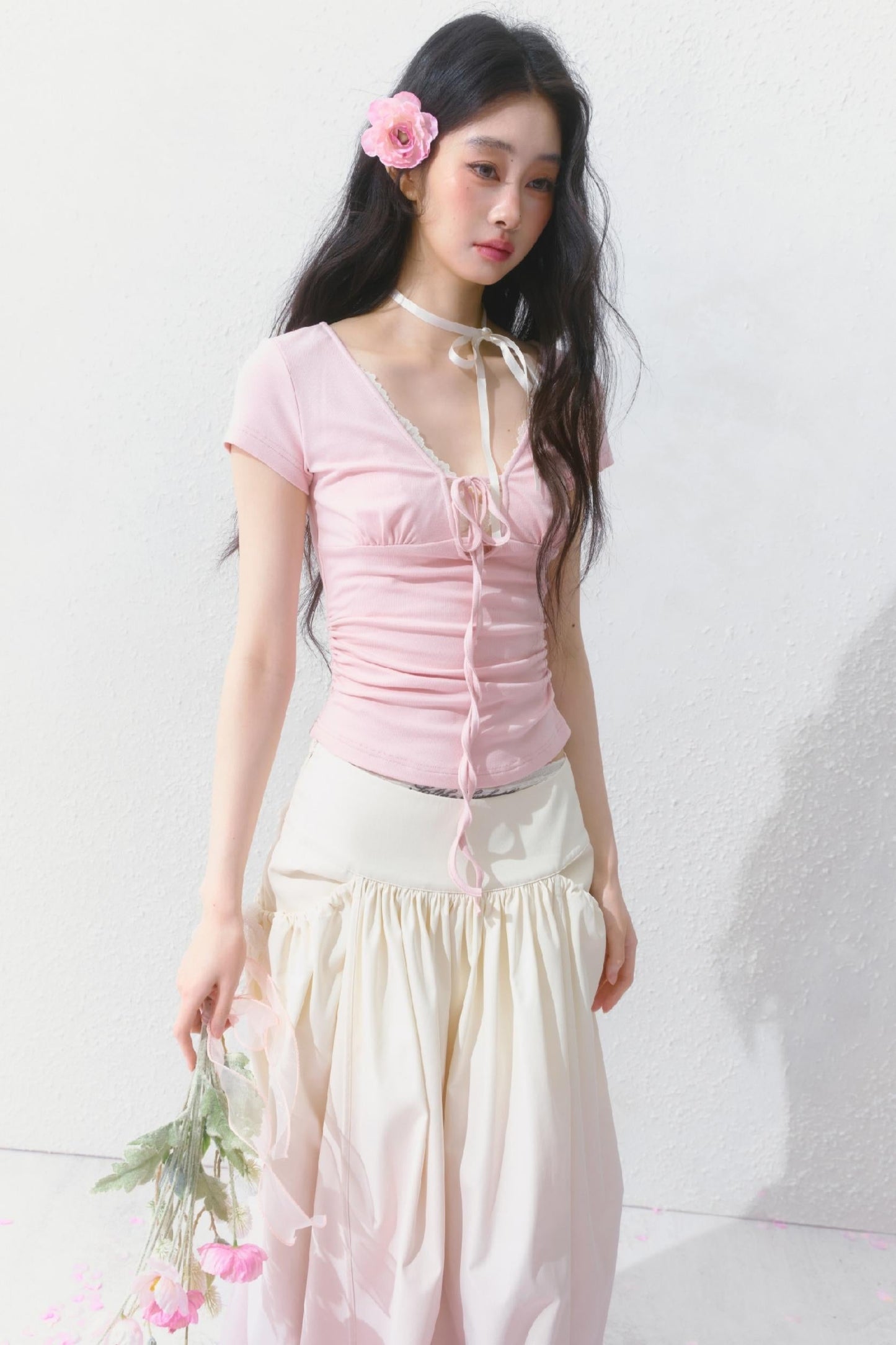 Lace Cropped Fit Top
