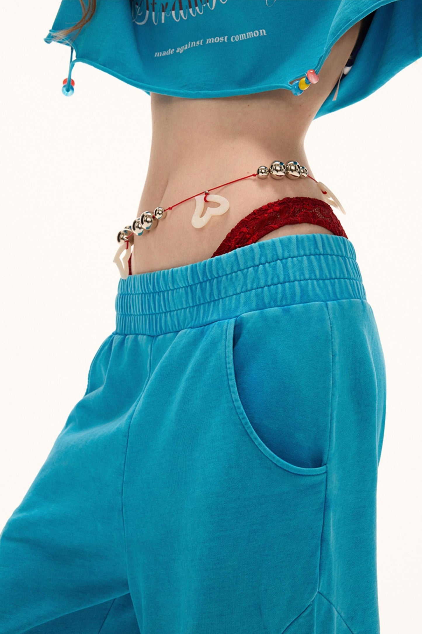 Blue Detail Pants