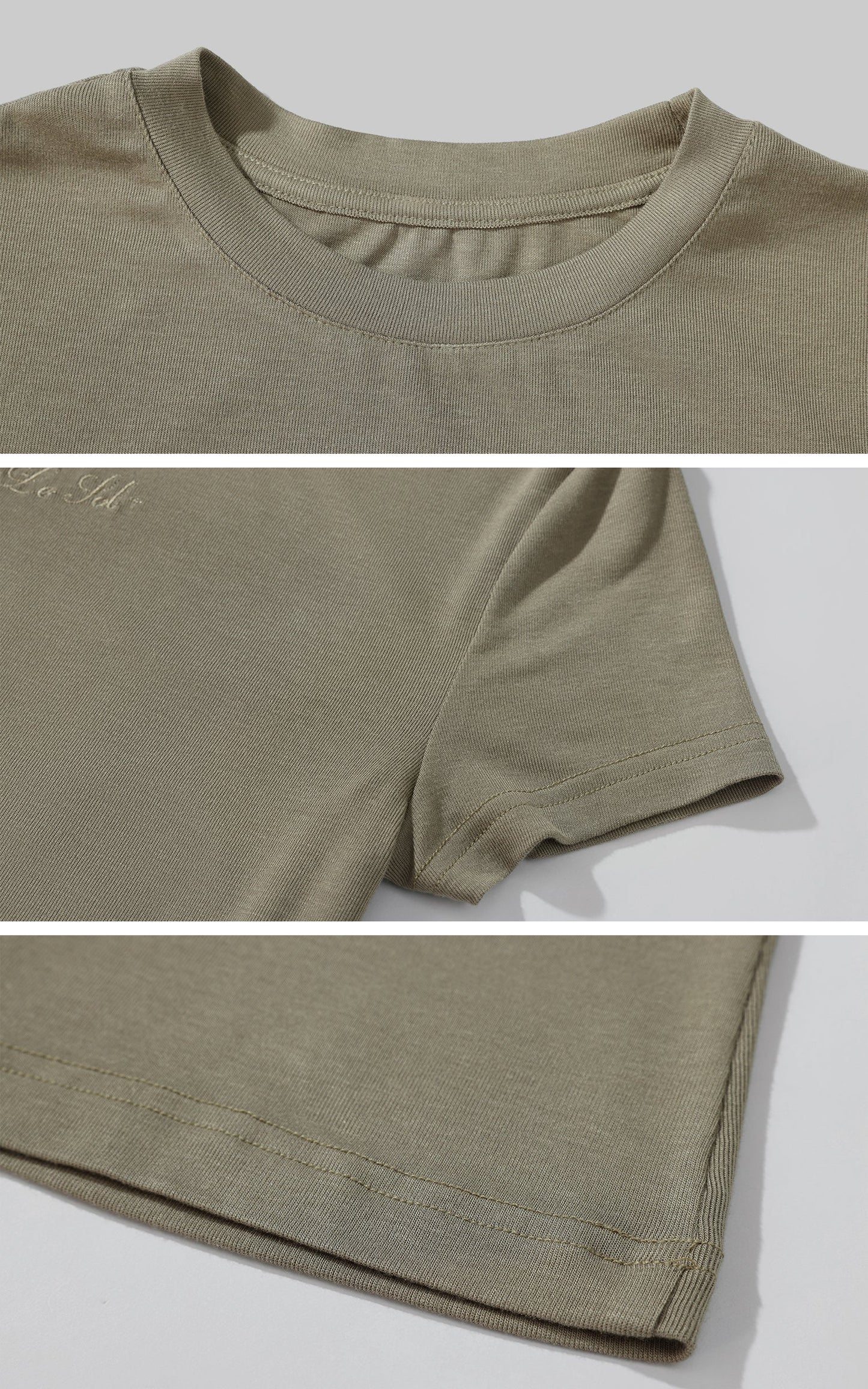 Fitted Ribbed Short Sleeve Tee