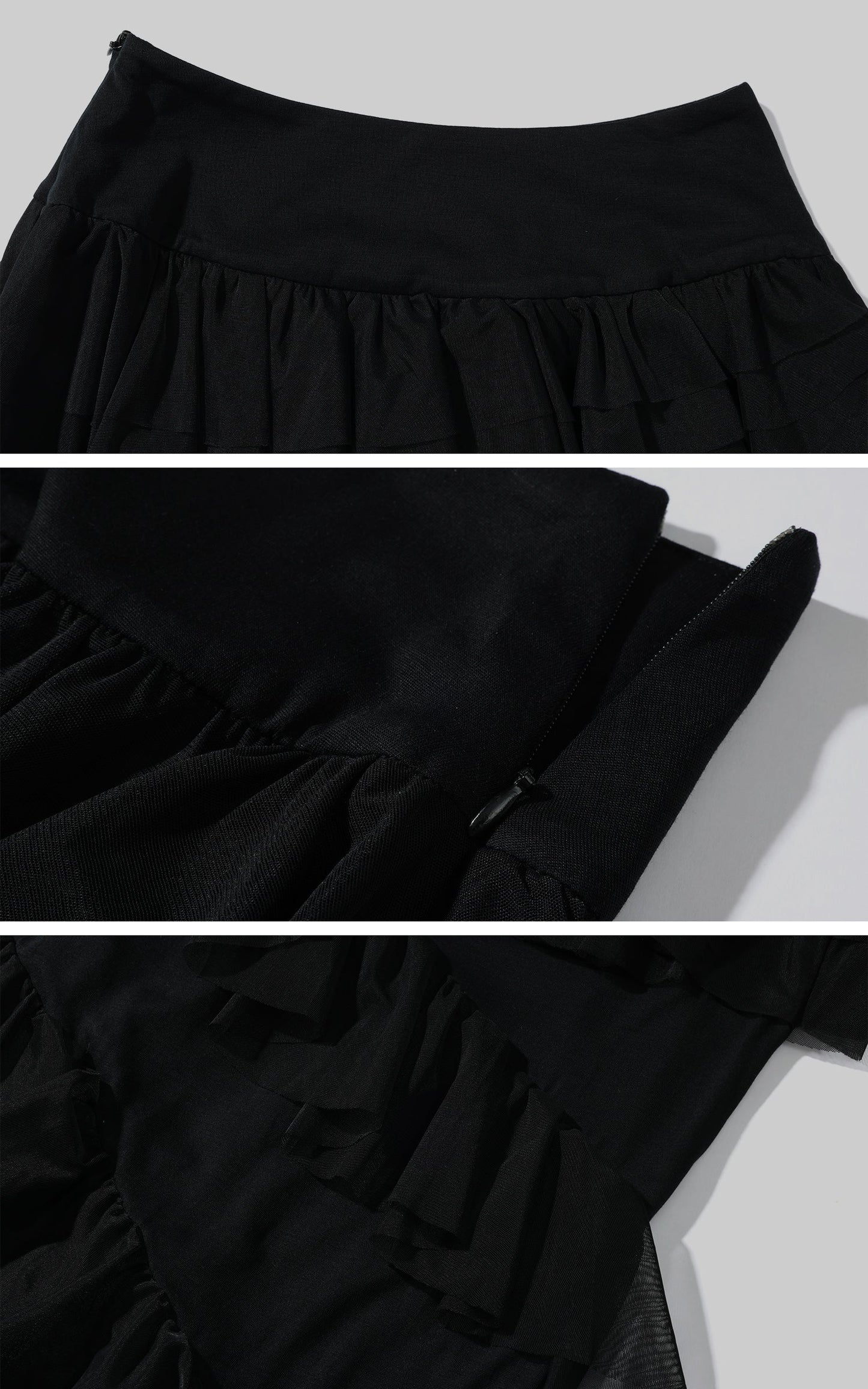 Layered Ruffle Long Skirt