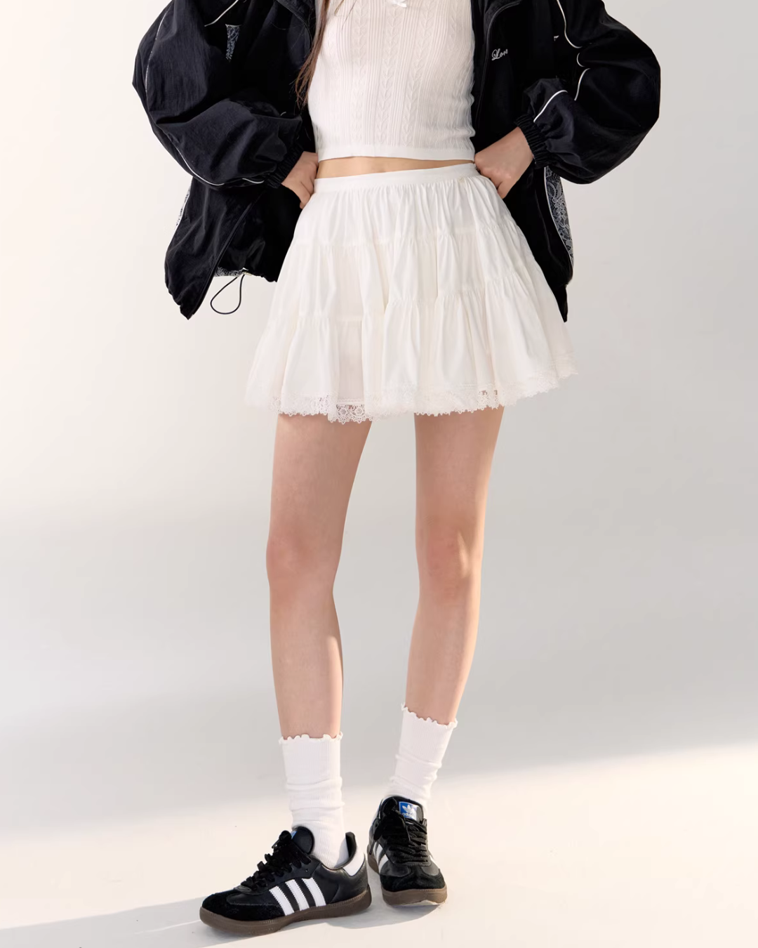 Jersey Element Top / Frill Skirt