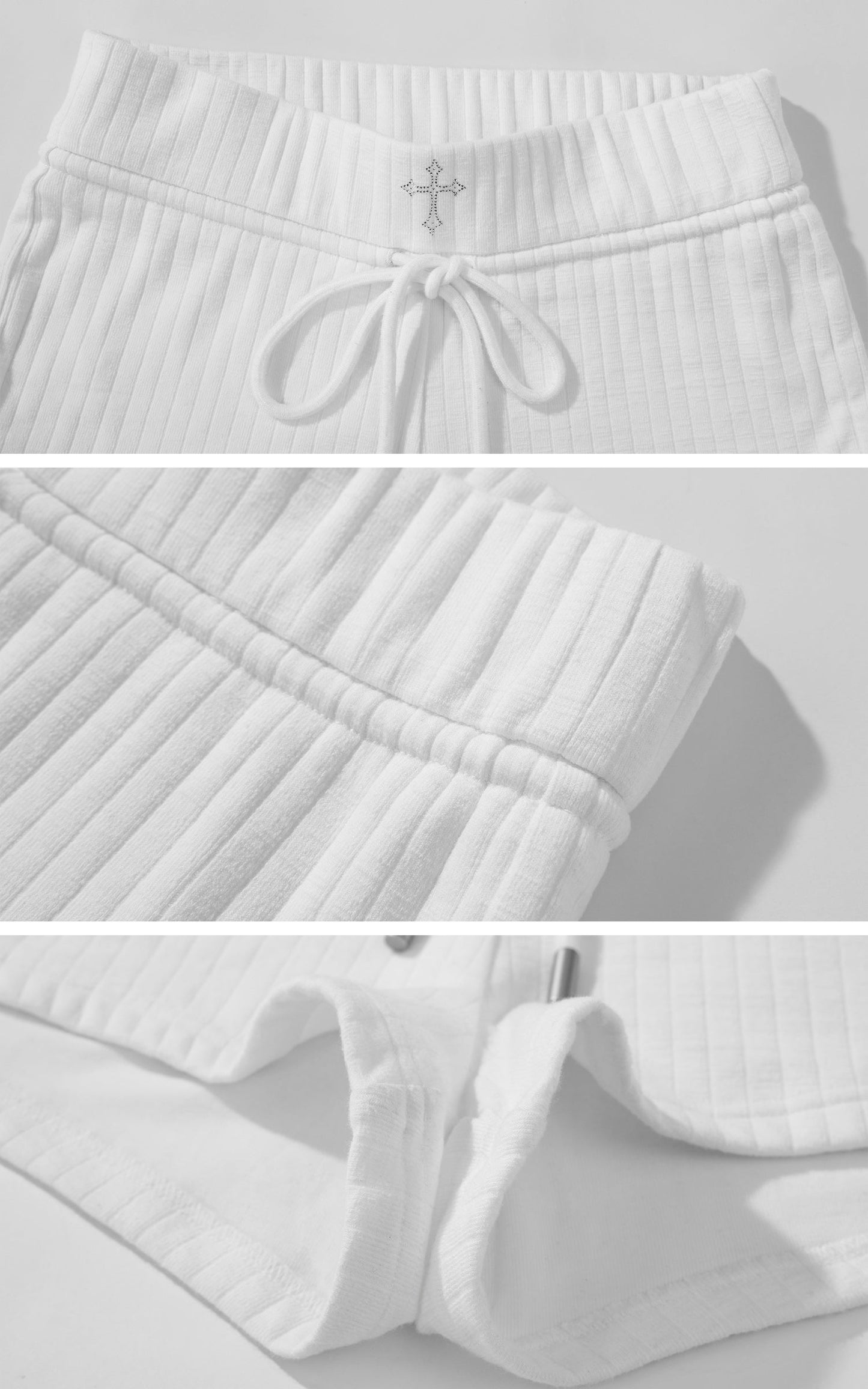 Quilted Texture Stretch Shorts