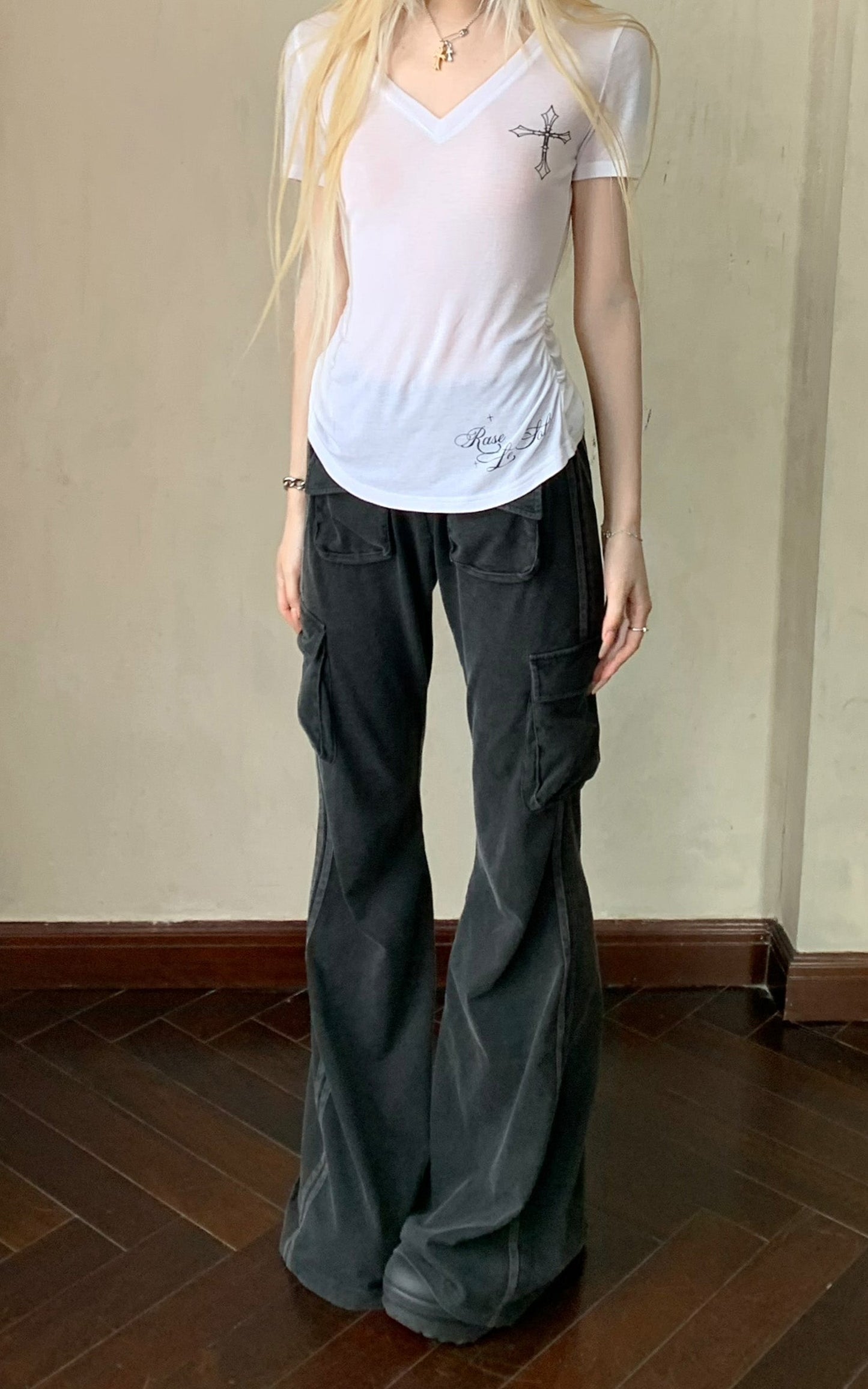 V-Neck Printed T-Shirt