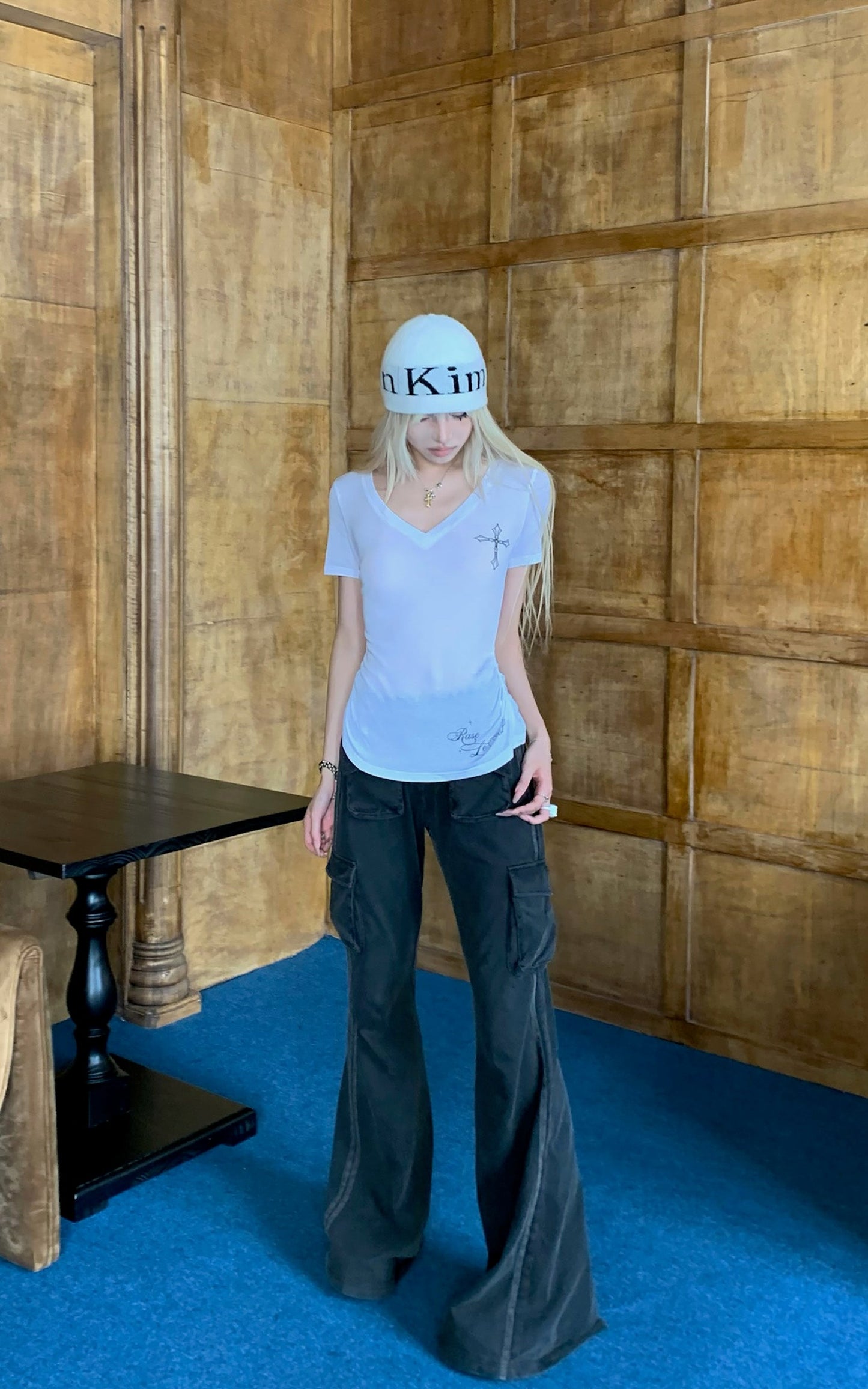 V-Neck Printed T-Shirt
