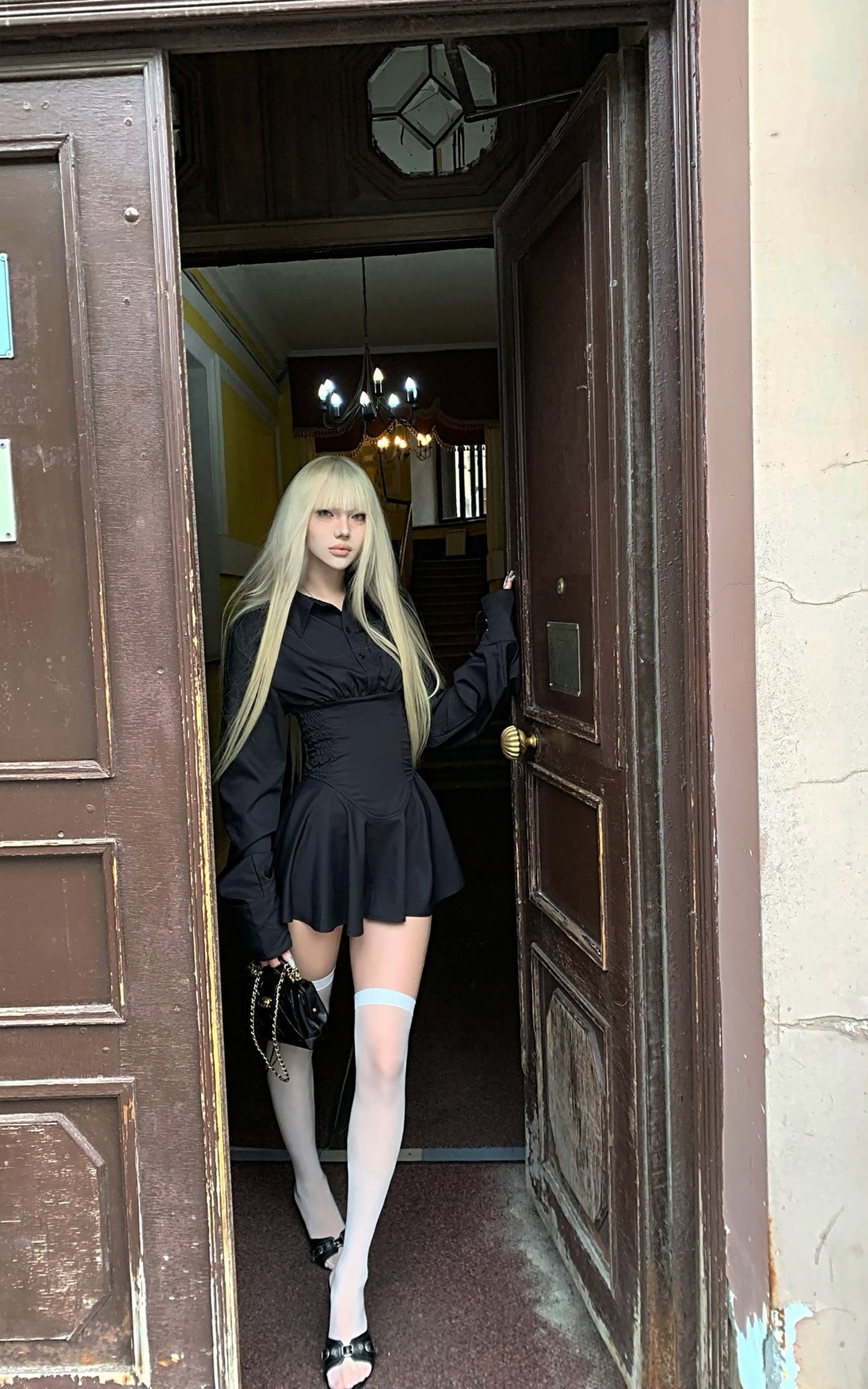 Black Shirt Dress
