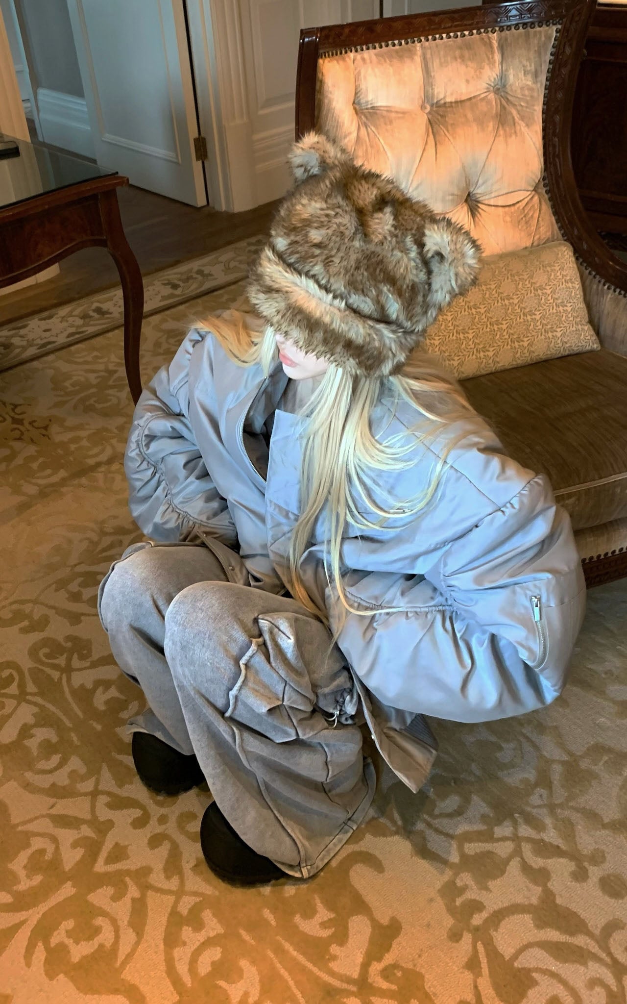 Faux Fur Fuzzy Hat