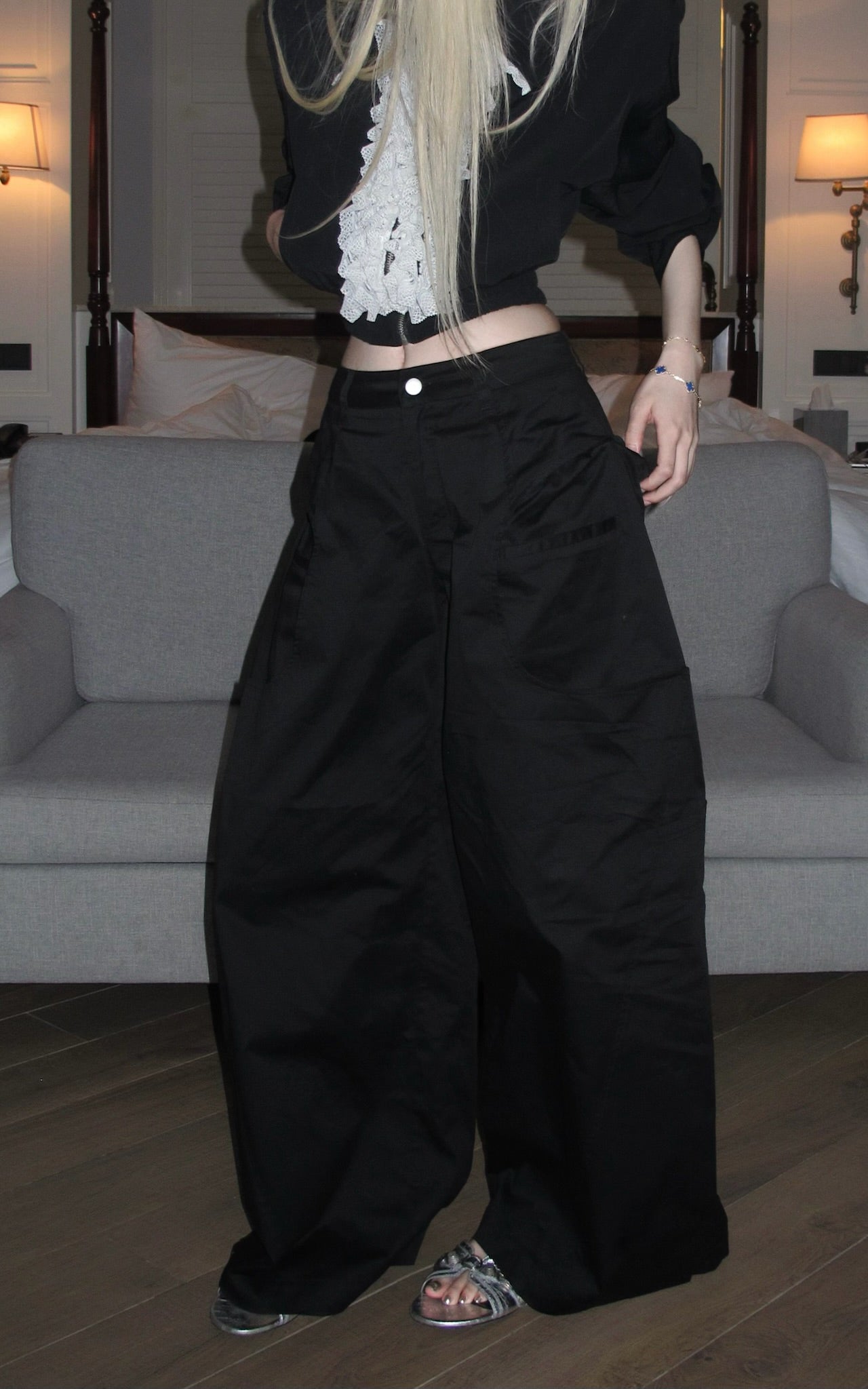 Minimalist Structured Wide-leg Trousers