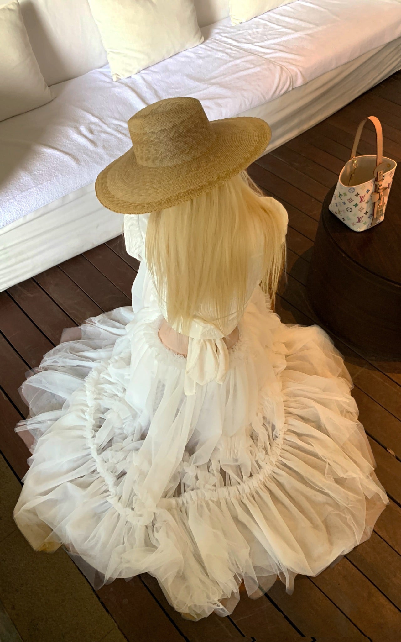 Textured Sheer Tie-Front Blouse