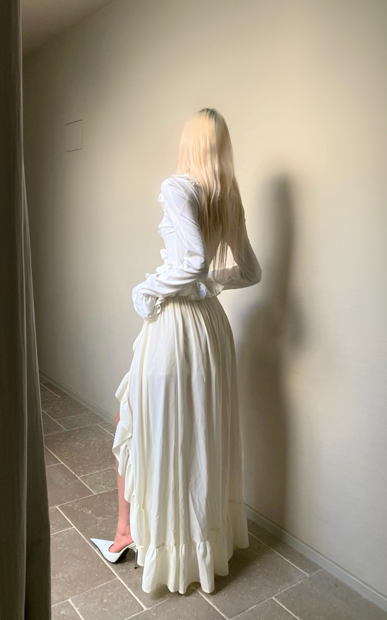 Ruffled Sculptural Shirt
