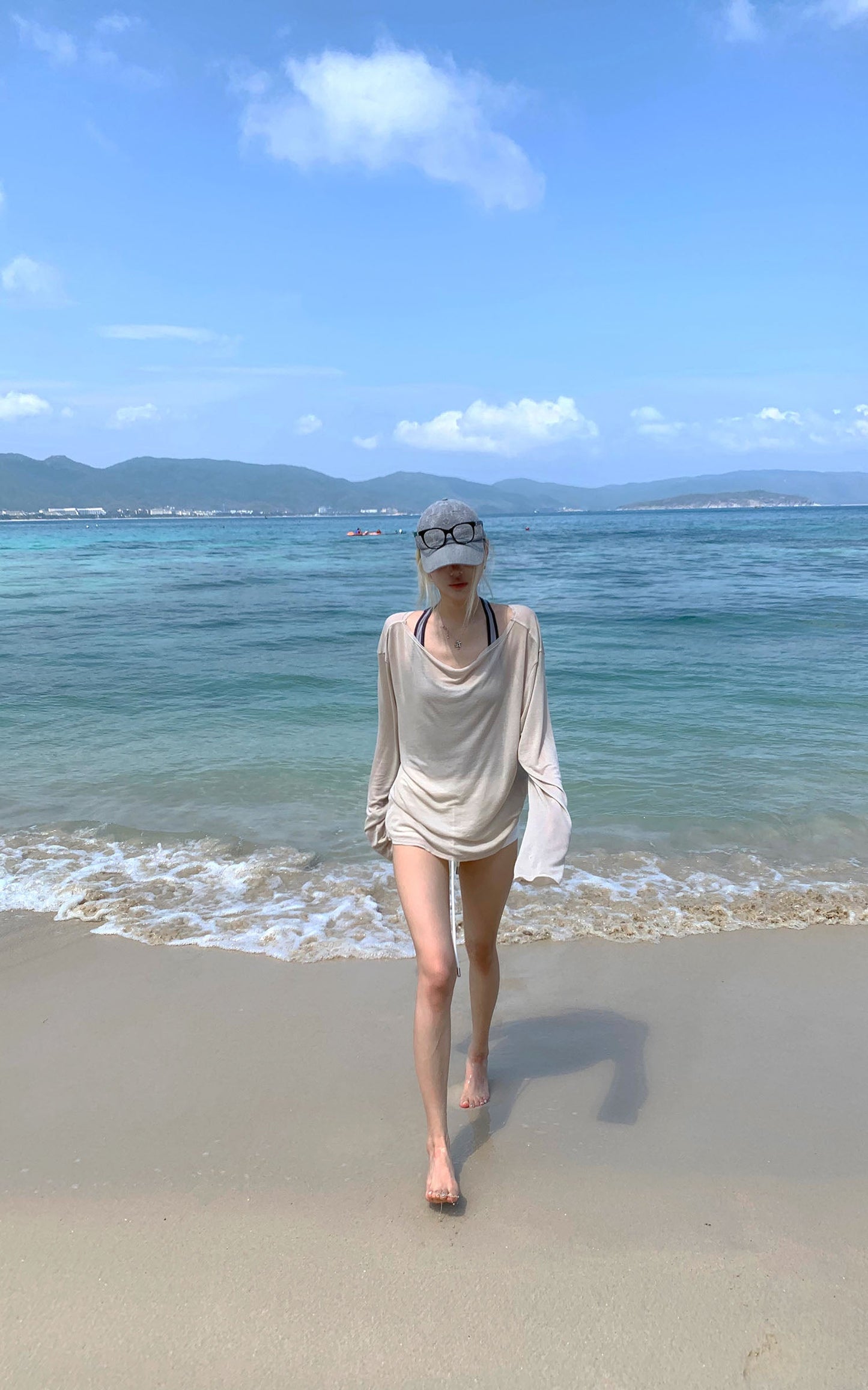 Fluid Knit Long Sleeve Top