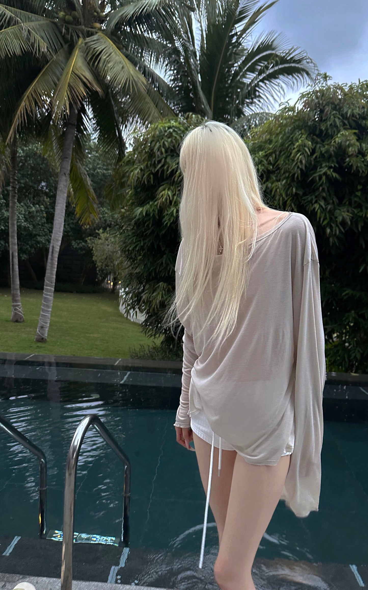 Fluid Knit Long Sleeve Top