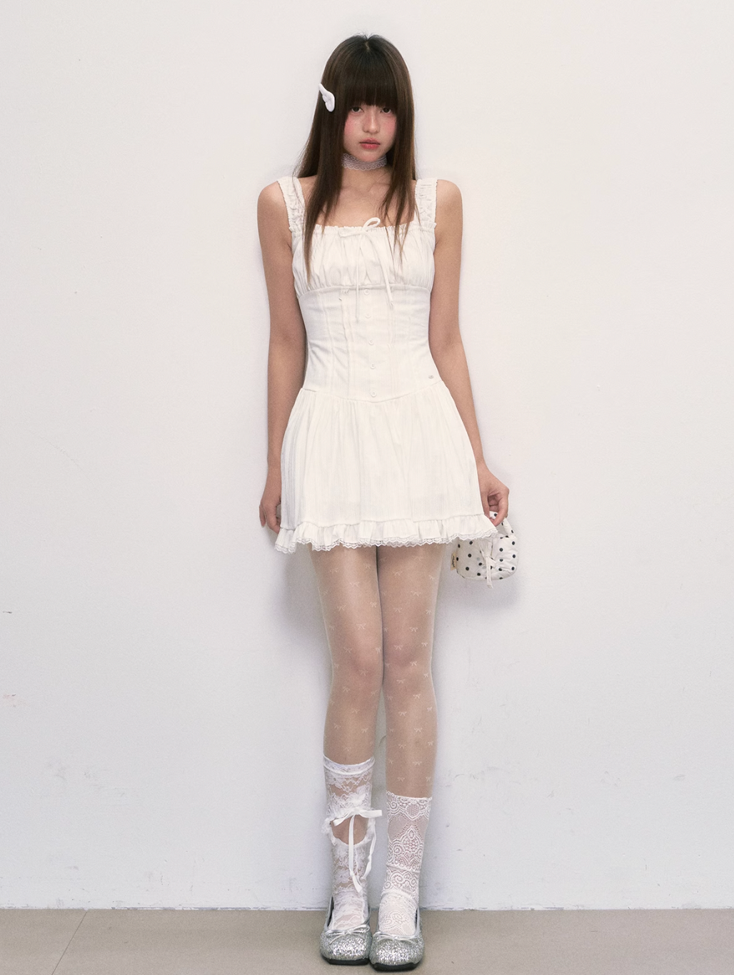White Chiffon Dress