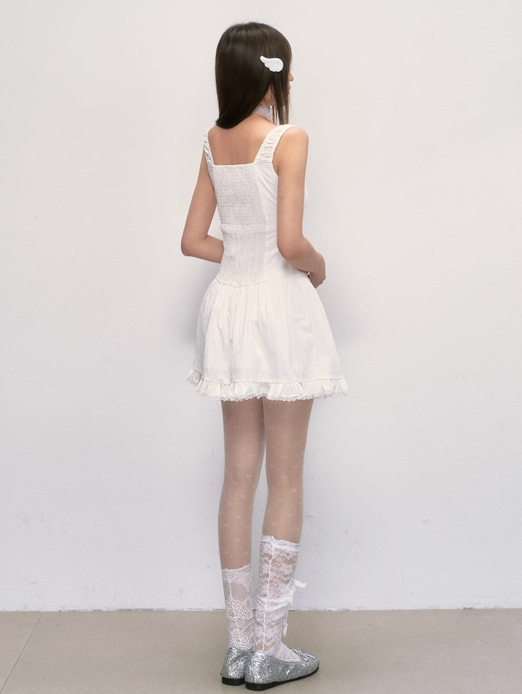 White Chiffon Dress