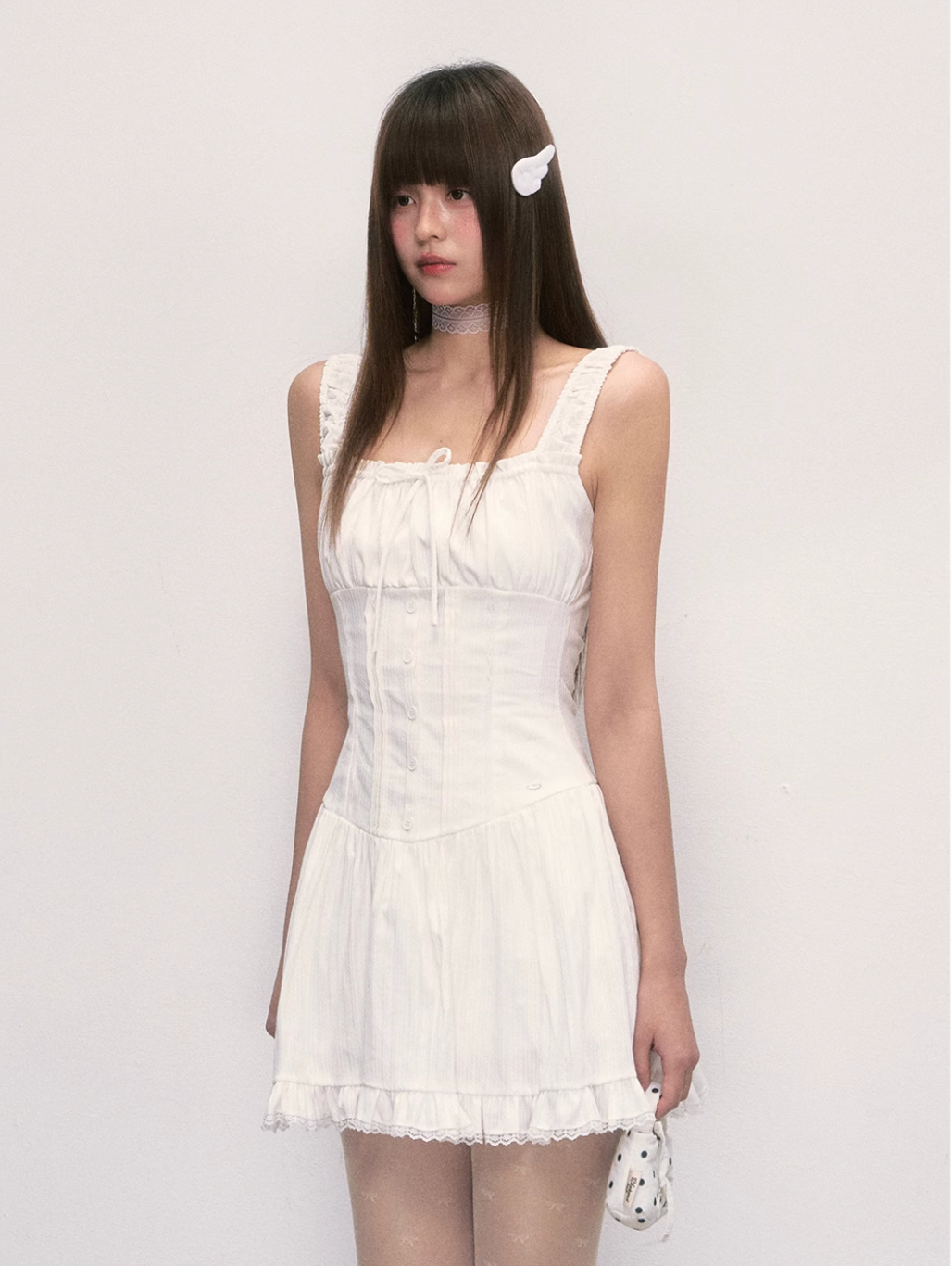 White Chiffon Dress