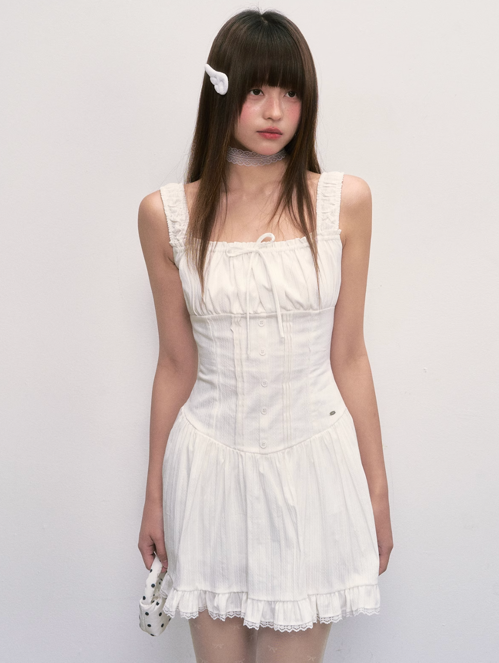 White Chiffon Dress