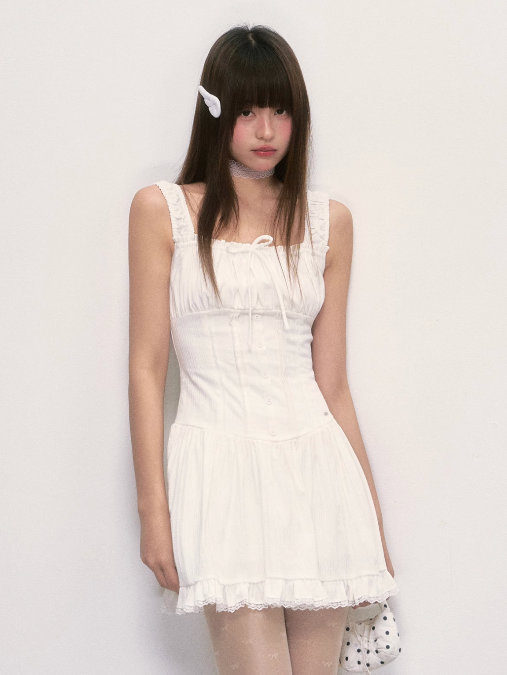 White Chiffon Dress