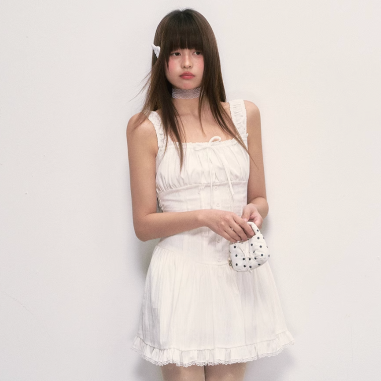 White Chiffon Dress