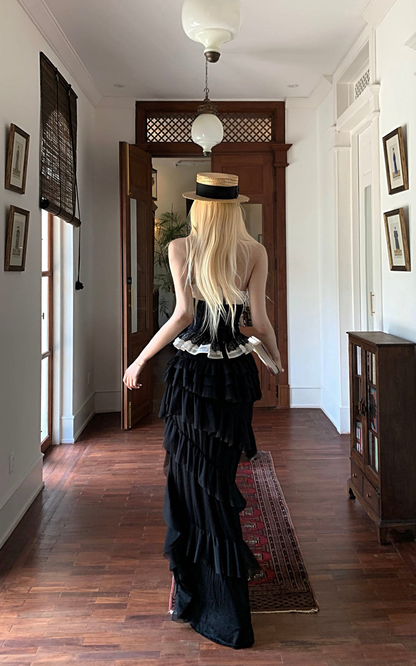 Layered Ruffle Long Skirt