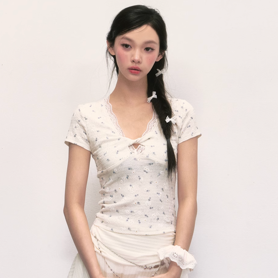 Flower Print Top