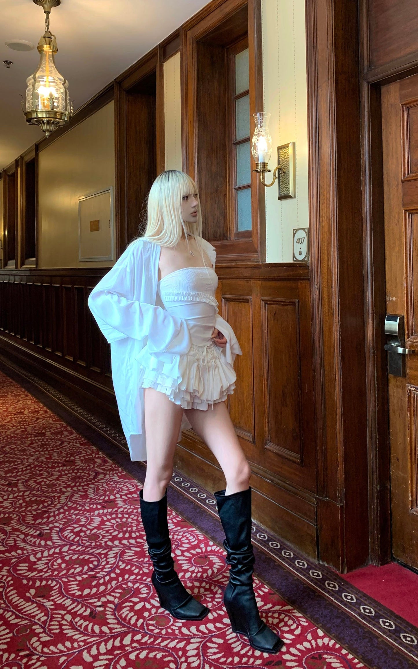 Layered Ruffle Mini Skirt