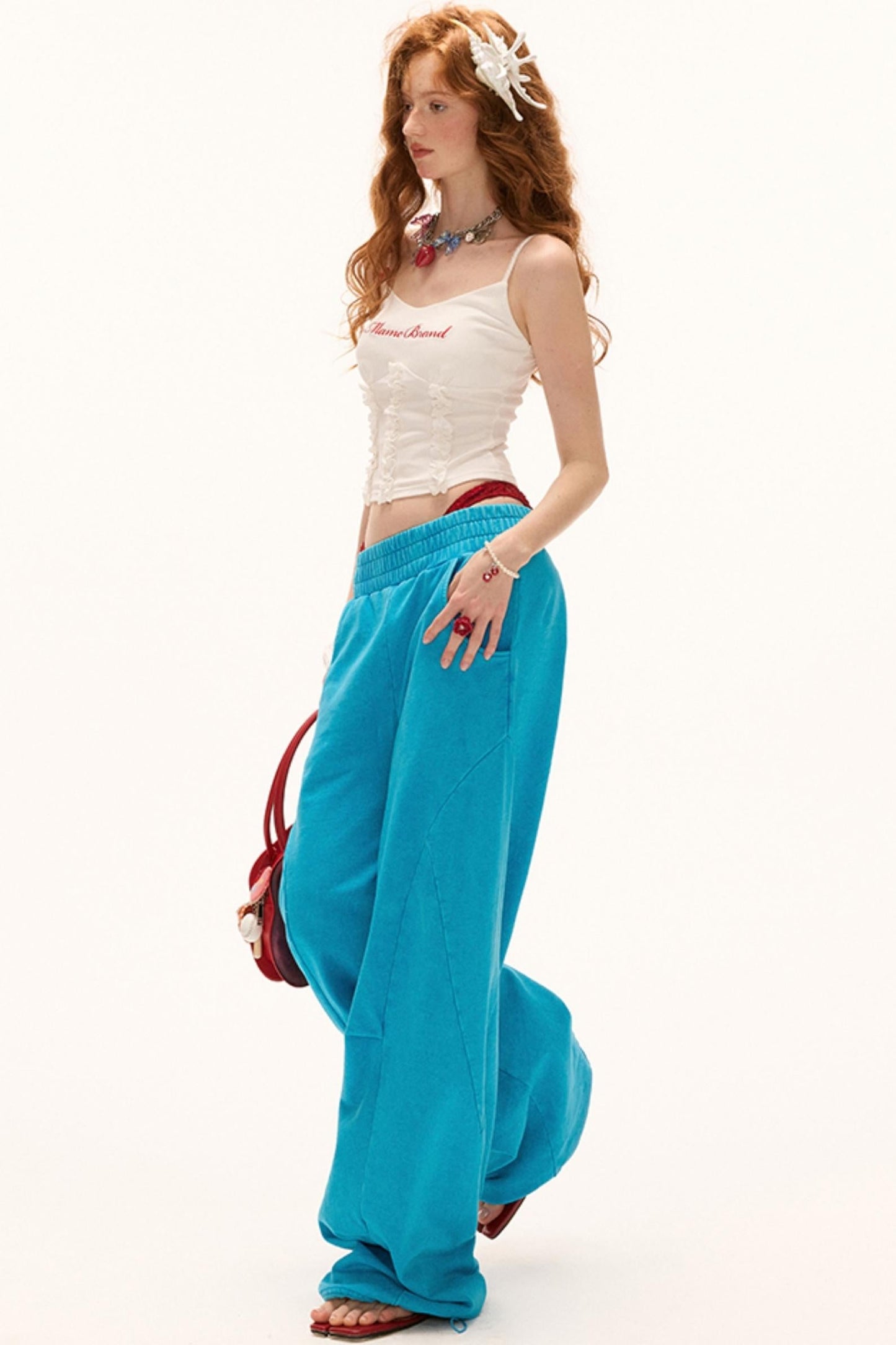 Blue Detail Pants