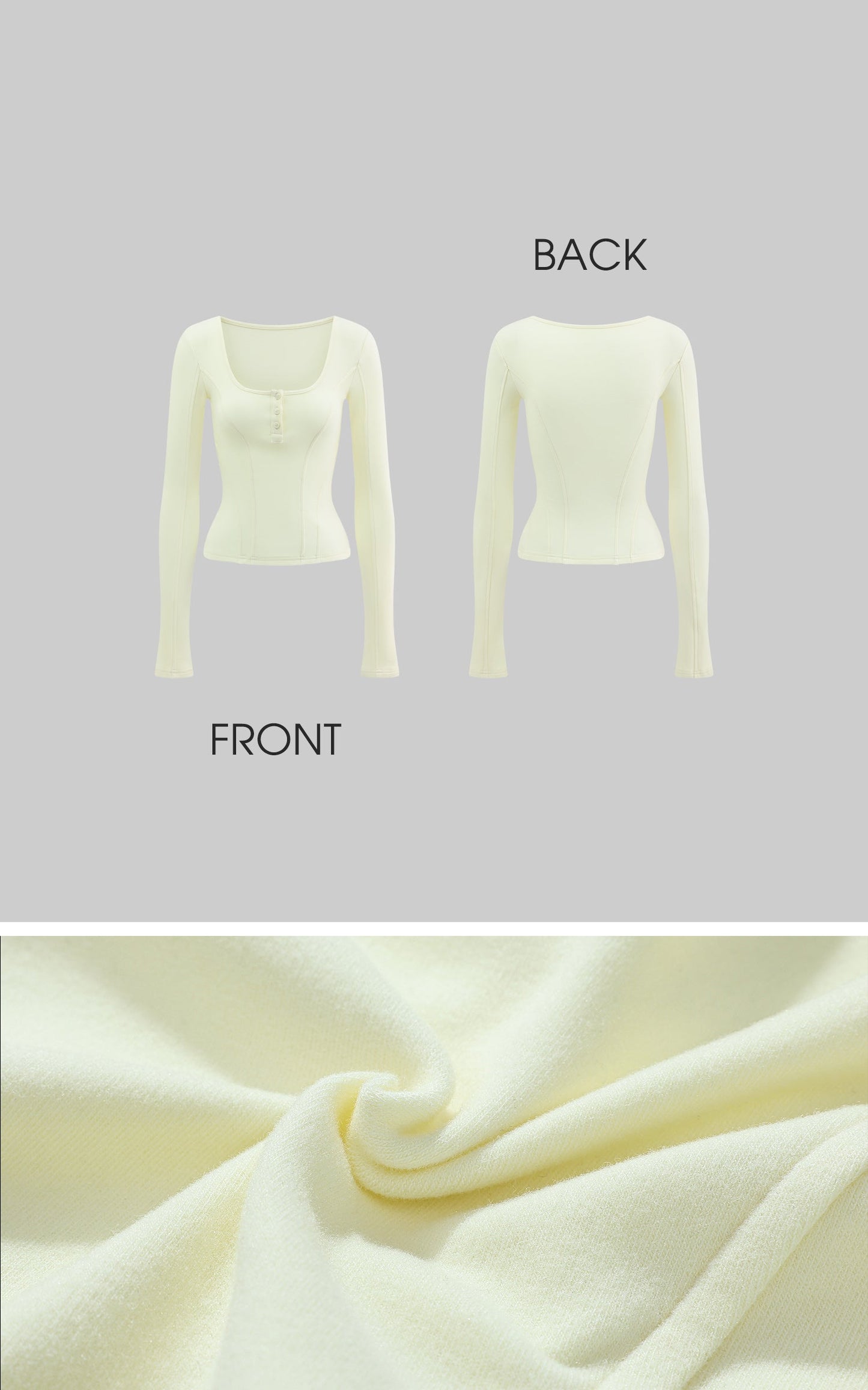 Cream Yellow Fitted Long-Sleeve Tee & Relaxed Shorts Set