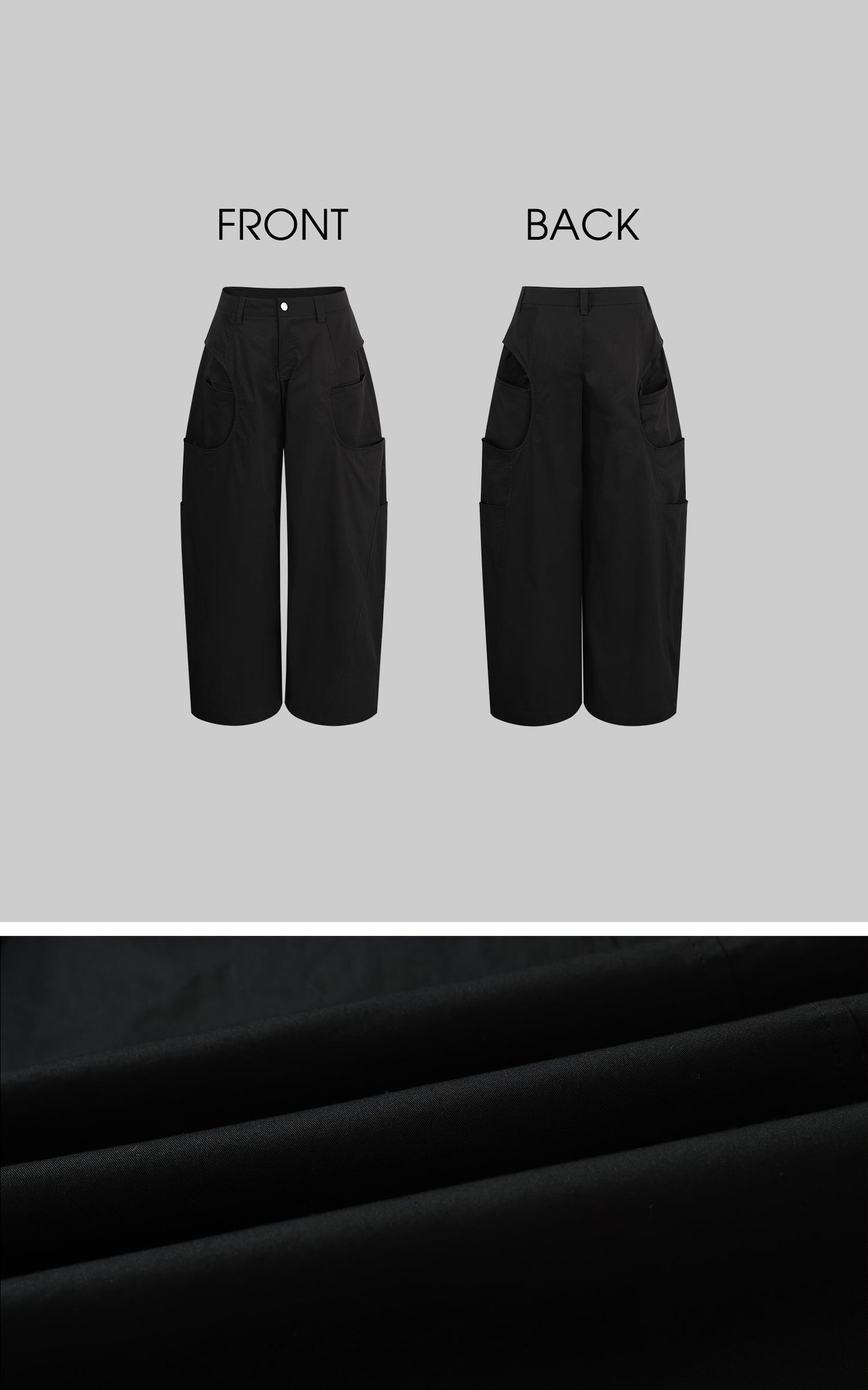 Minimalist Structured Wide-leg Trousers