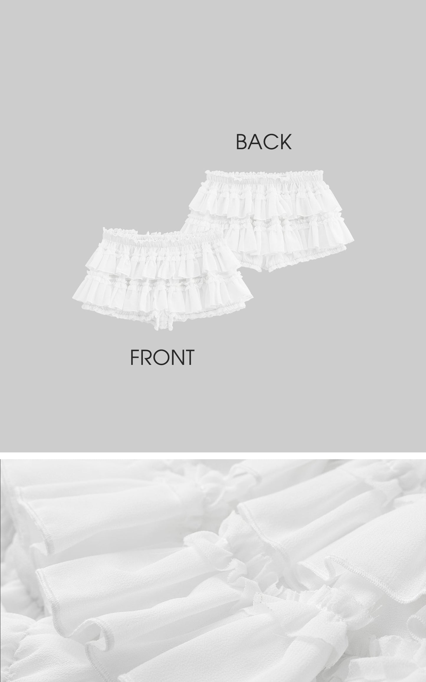 Rosette Lace-Up Cardigan & Ruffle Mini Skirt Set