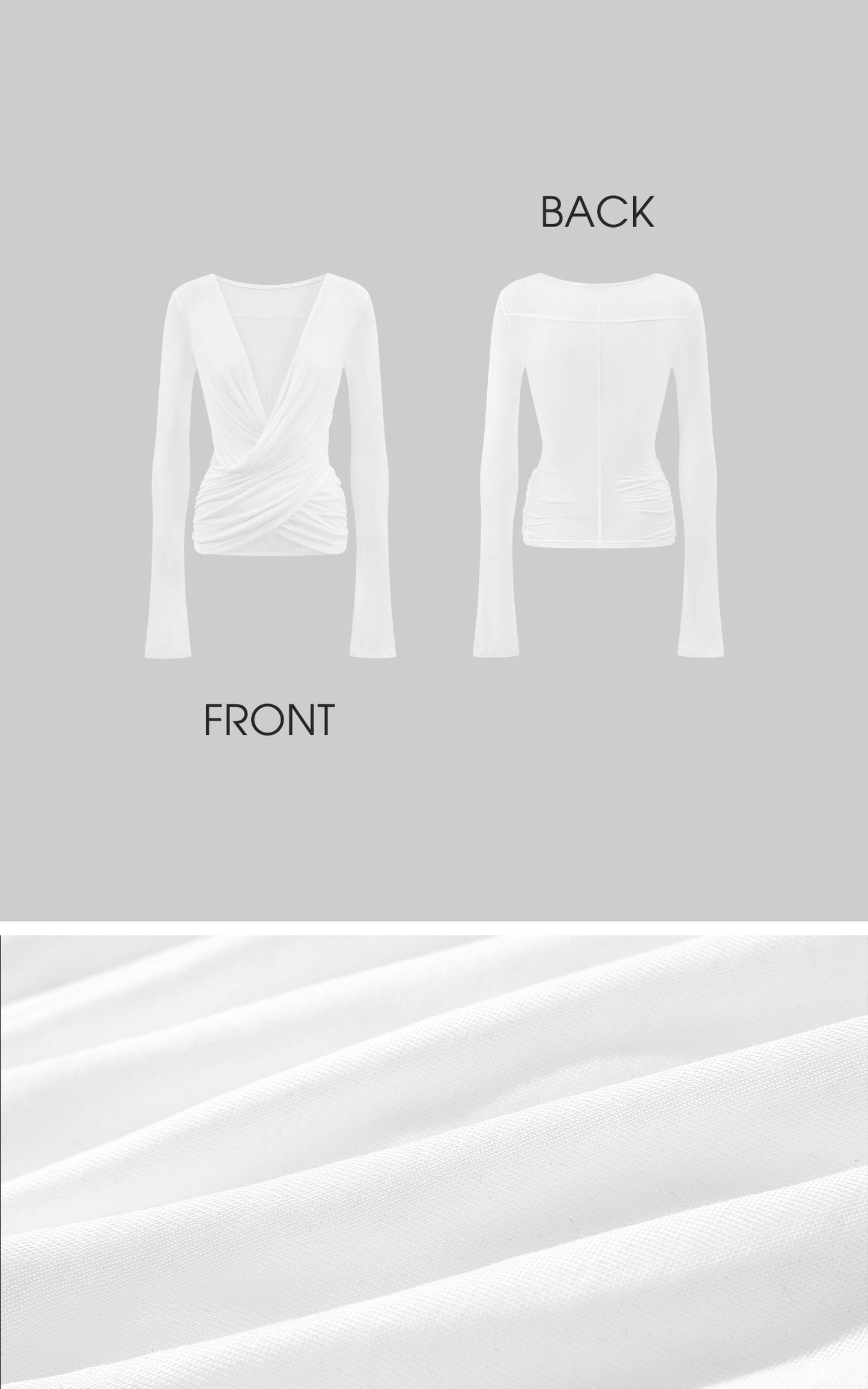 Draped Top with Lace Camisole Set