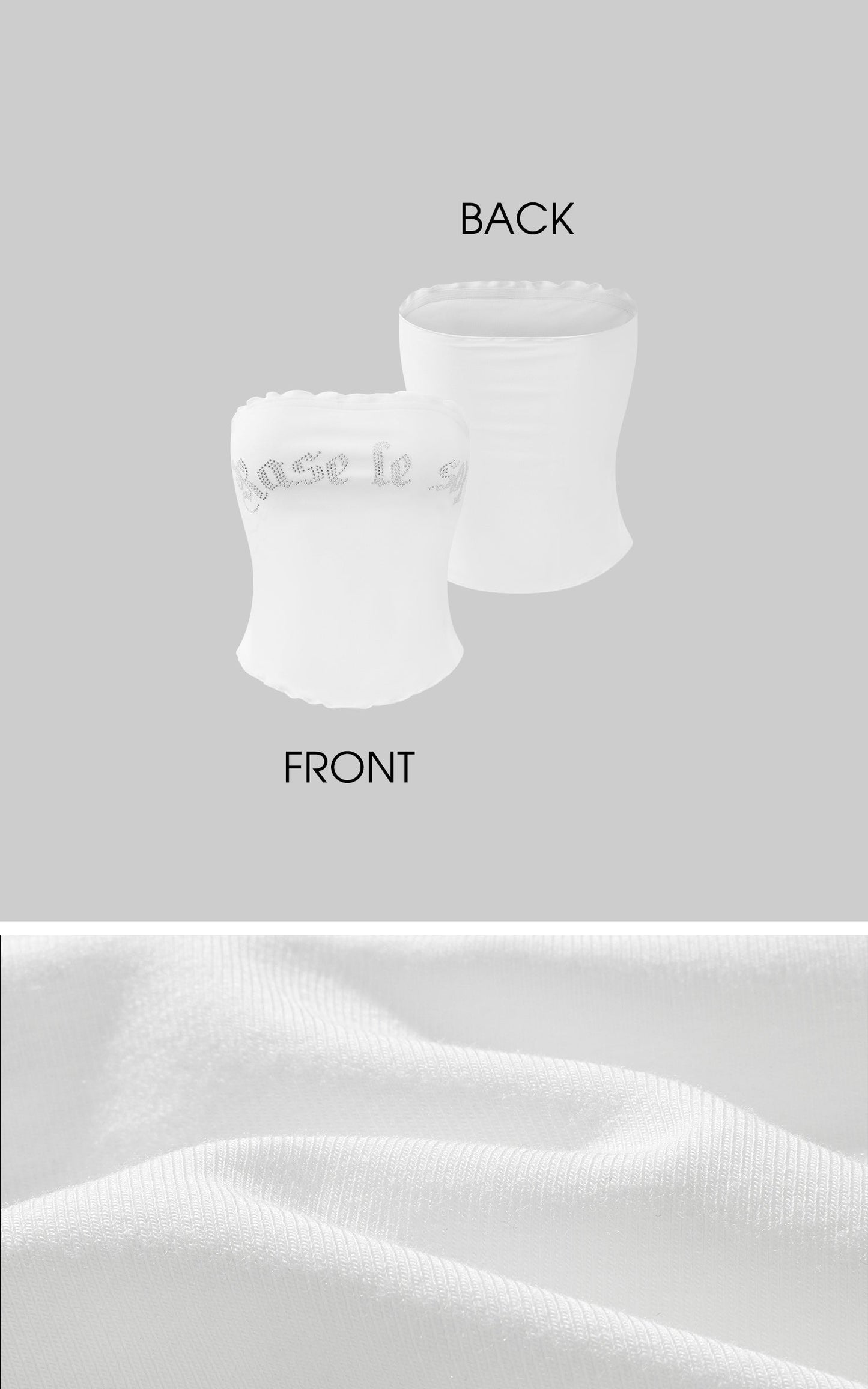 Rhinestone Logo Tube Top