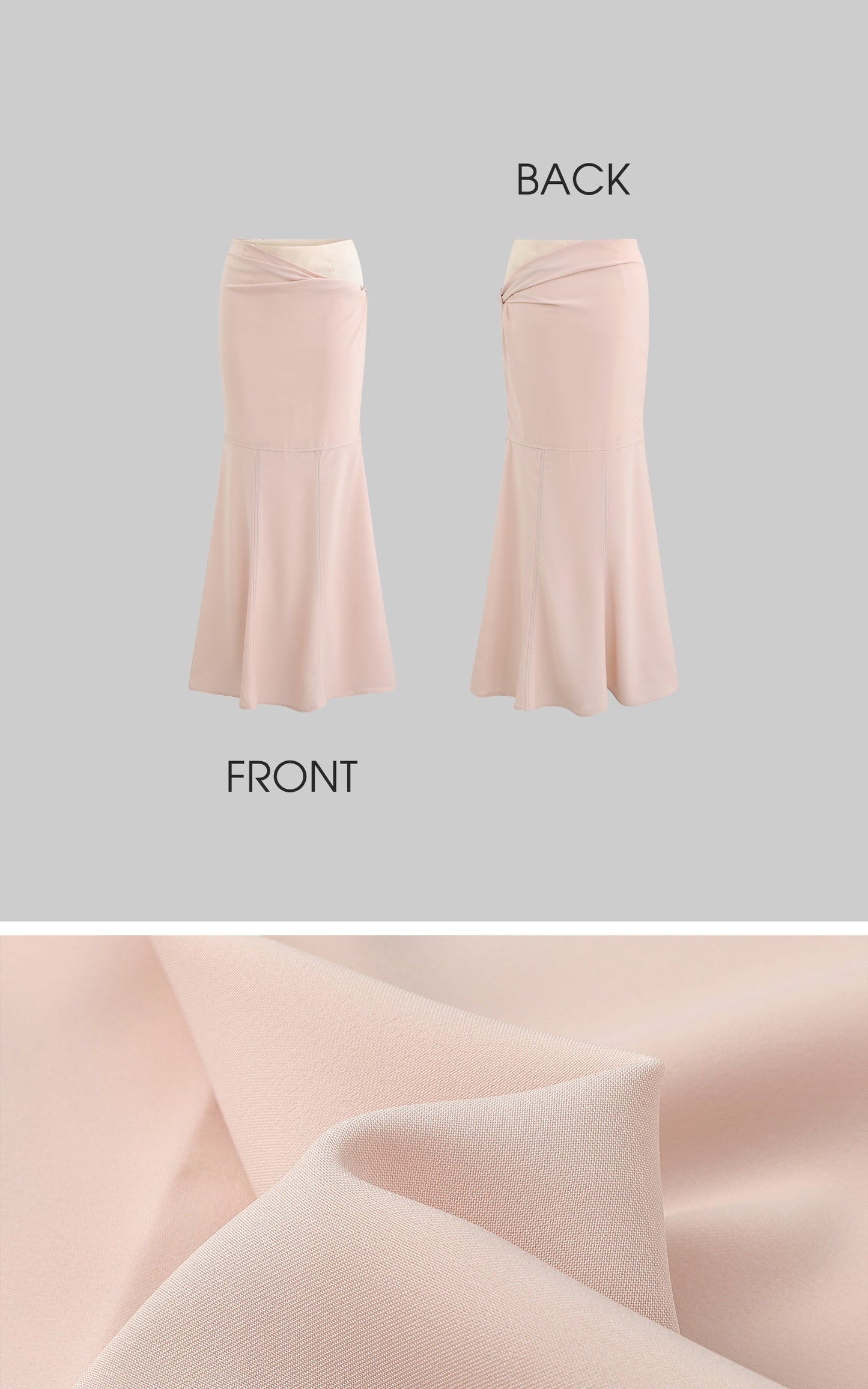 Pink Long-Sleeve Top & Mermaid Skirt Set