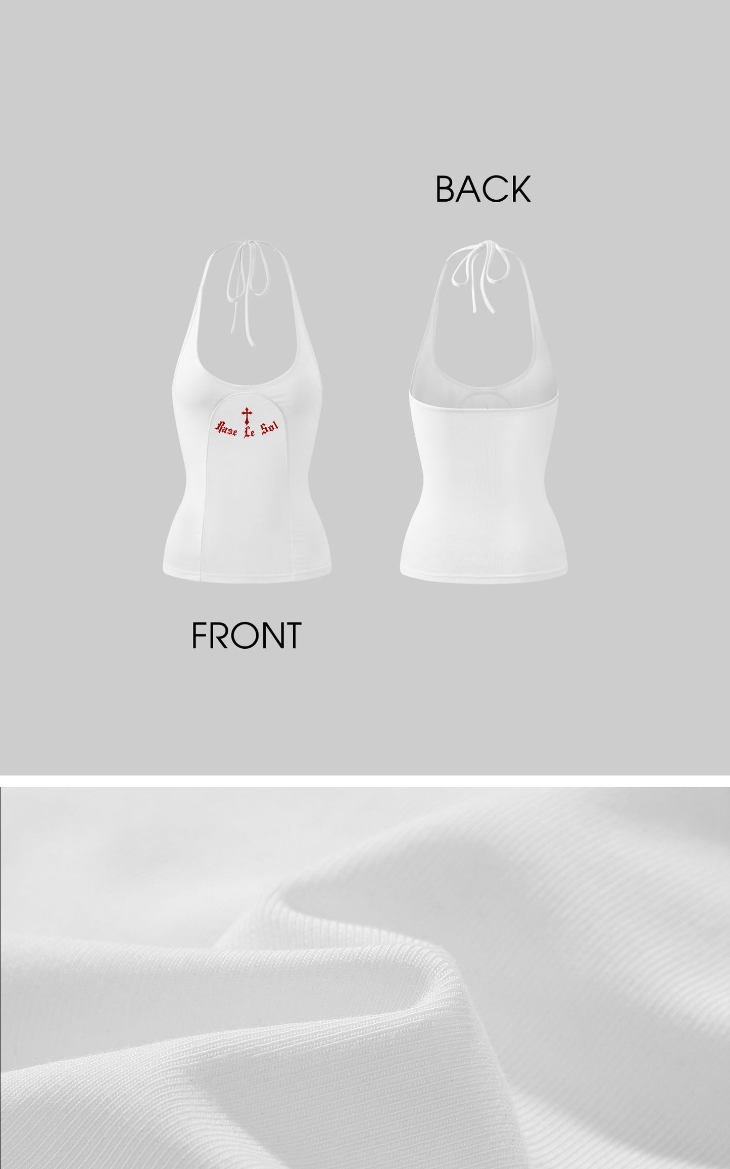 Red Print Halter Tank Top