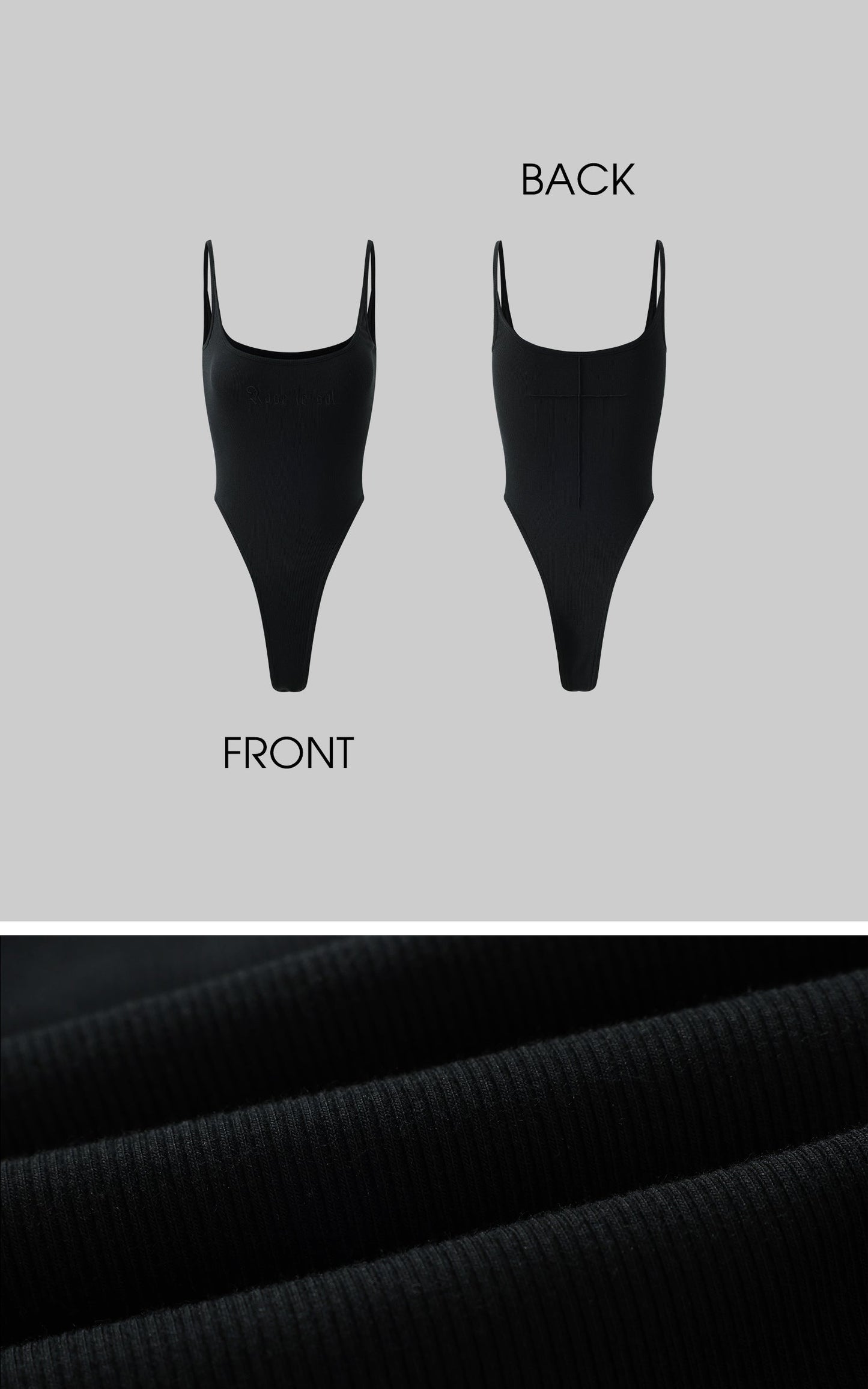 Ribbed Stretch Bodysuit