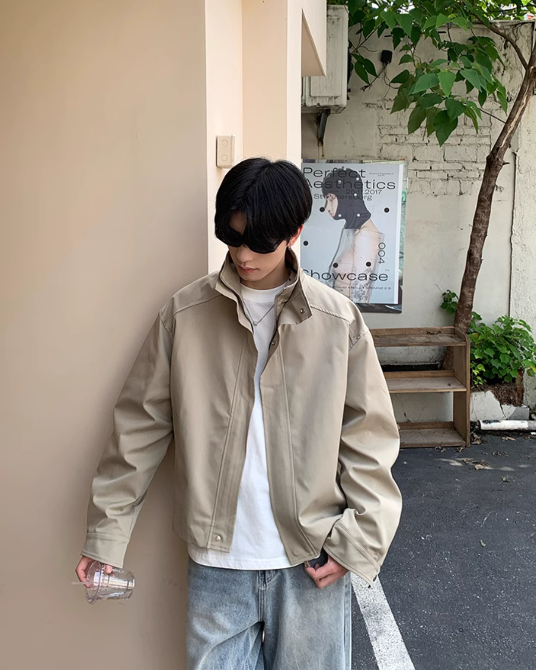 Basic Zip Up Blouson