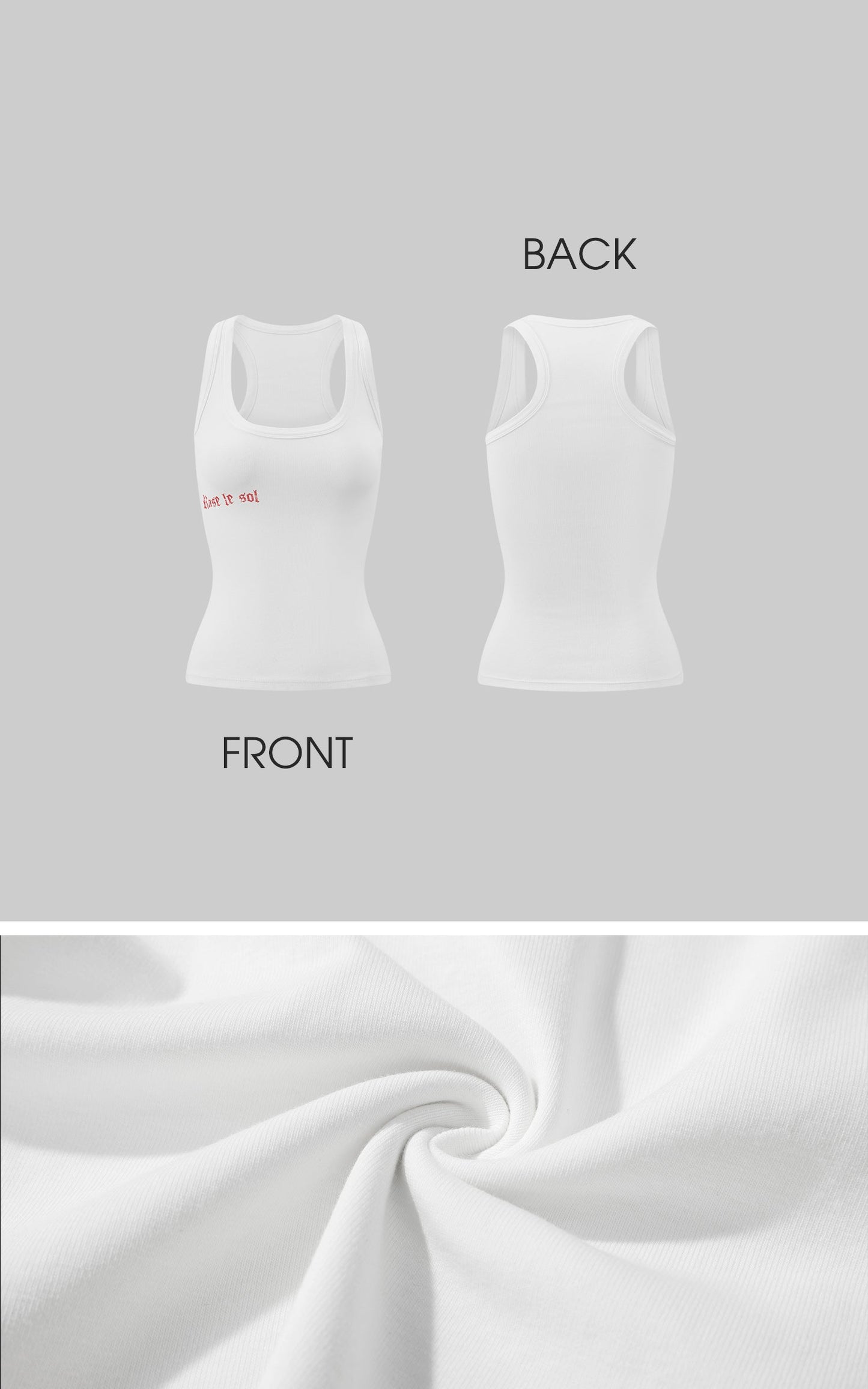 Red Letter Print Tank Top