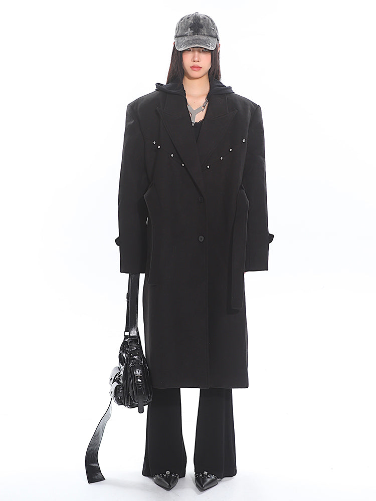 Rivet Suit Wool Coat