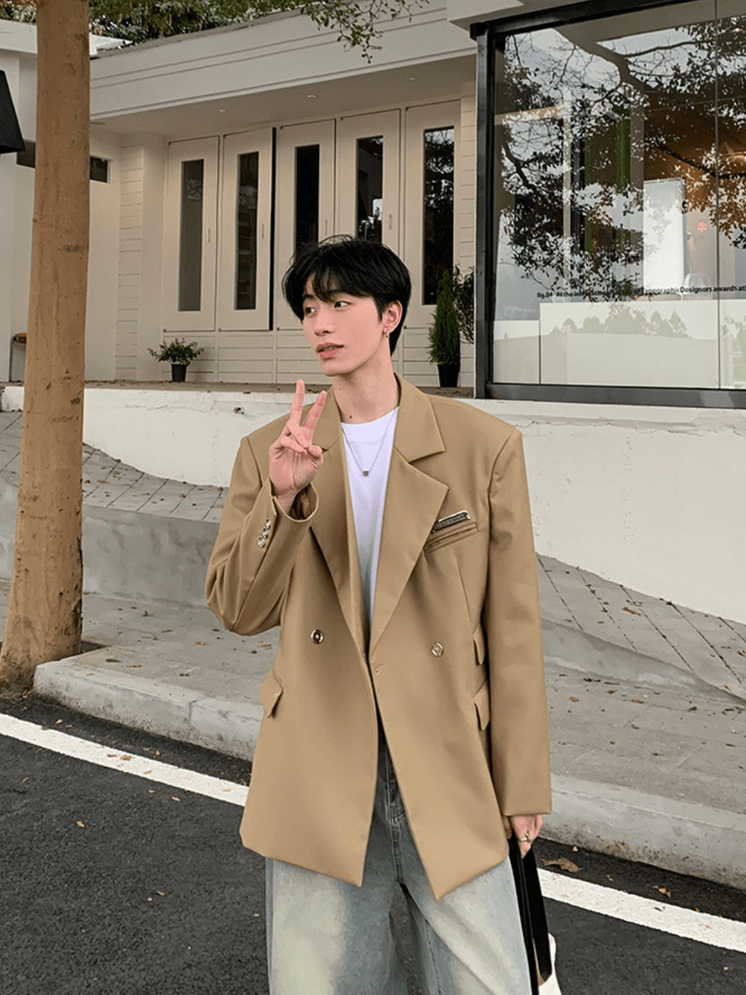 韓国のオーバーサイズスーツ
