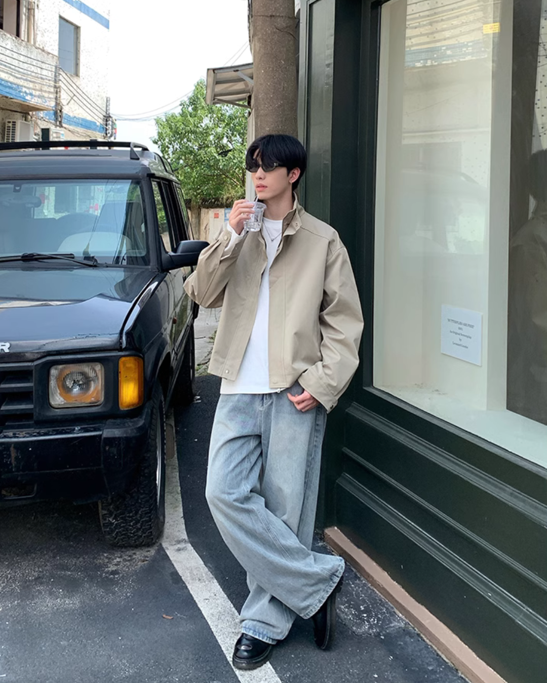 Basic Zip Up Blouson