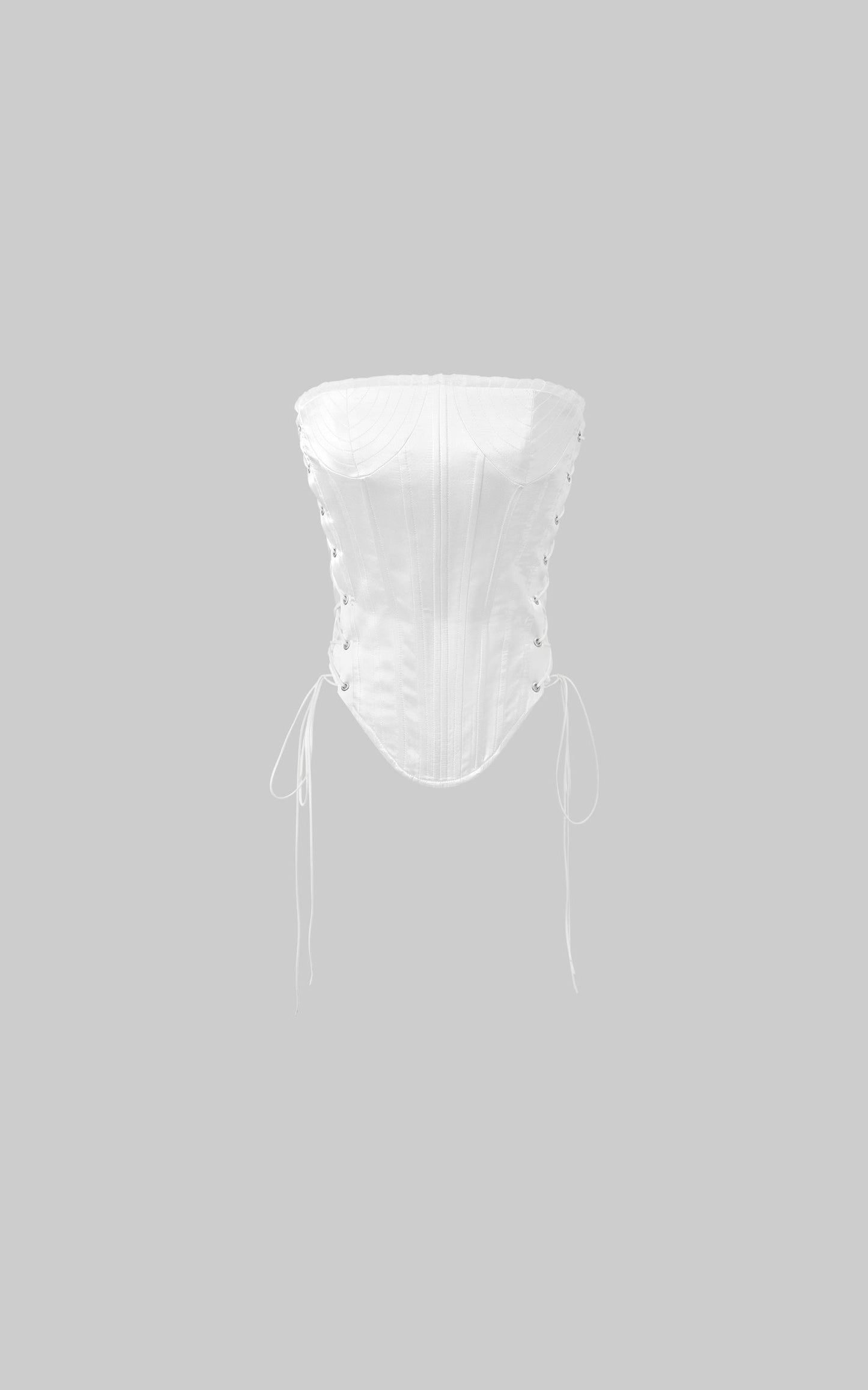 Satin Corset Top with Gloss Finish