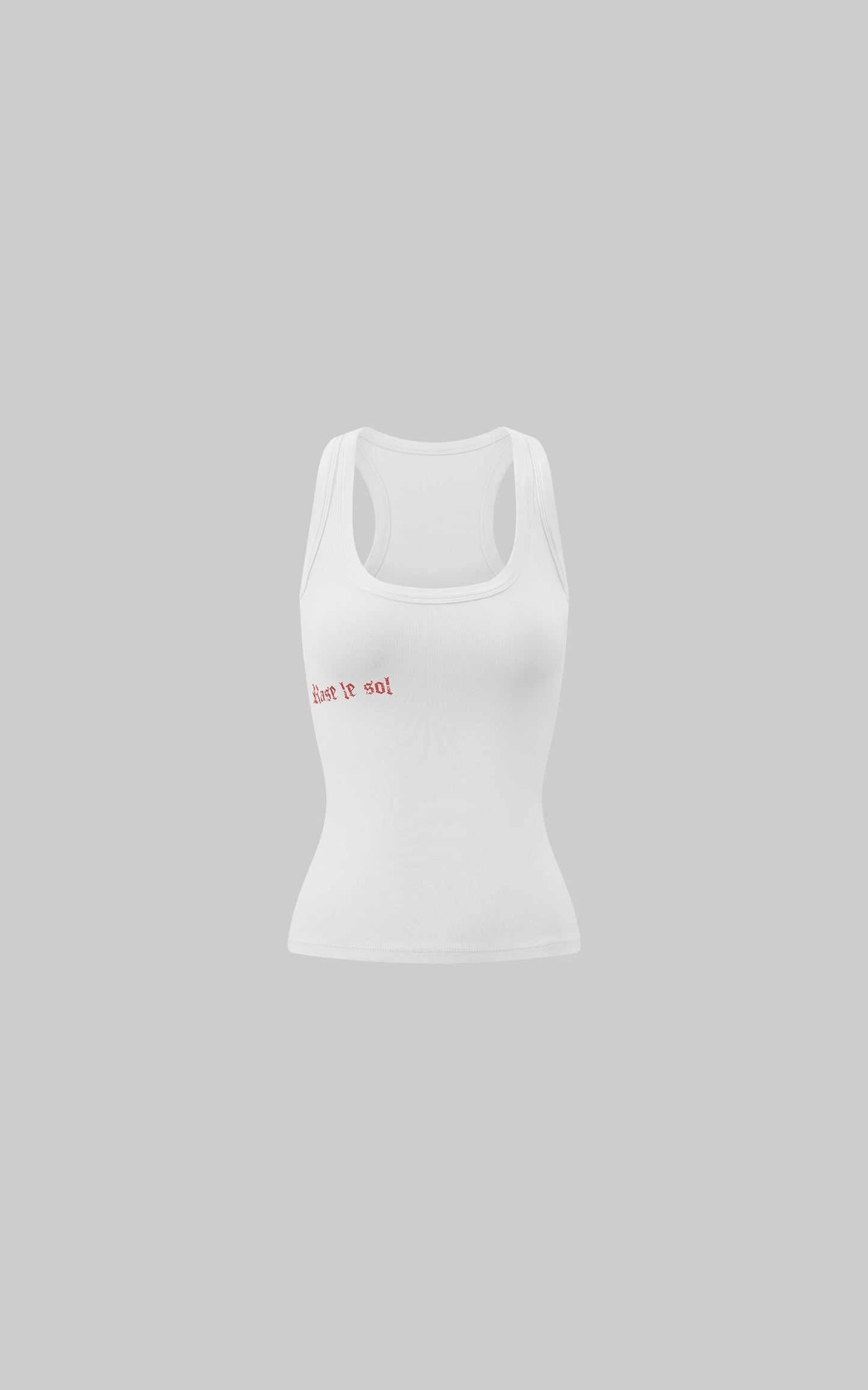 Red Letter Print Tank Top