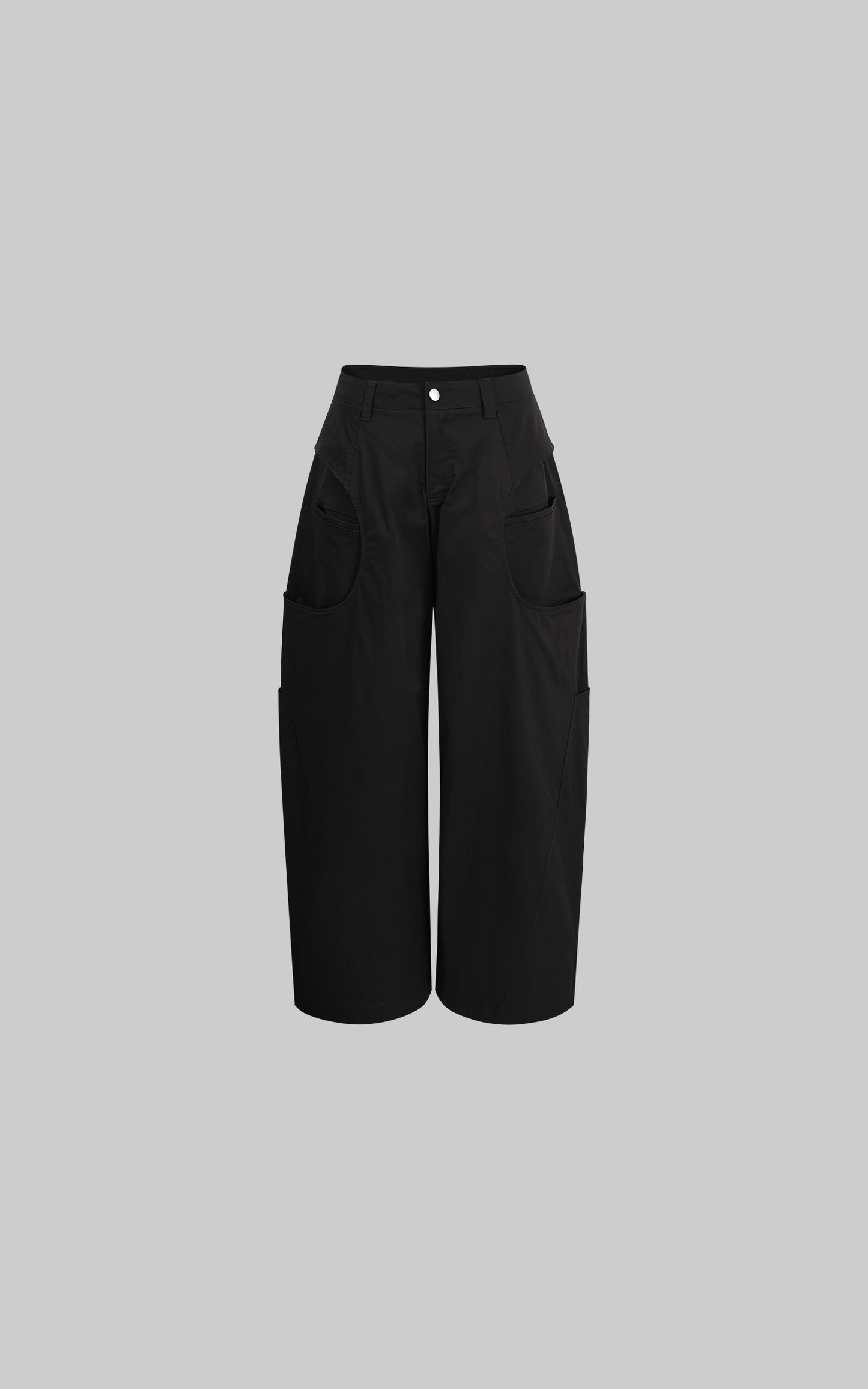 Minimalist Structured Wide-leg Trousers