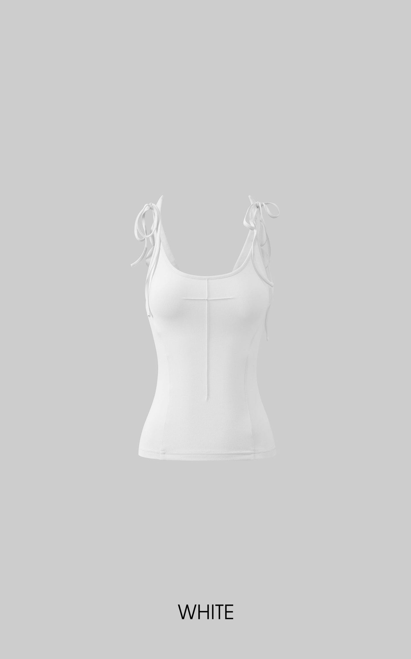 Cross-Stitched Winged Strap Bow Tank Top