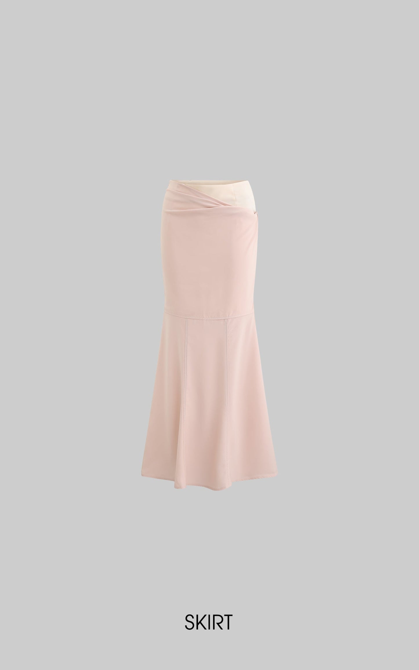 Pink Long-Sleeve Top & Mermaid Skirt Set