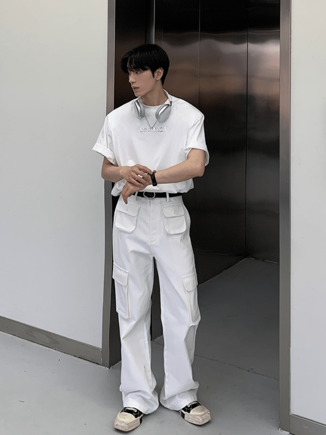 リラックスフィット ハーフスリーブTシャツ